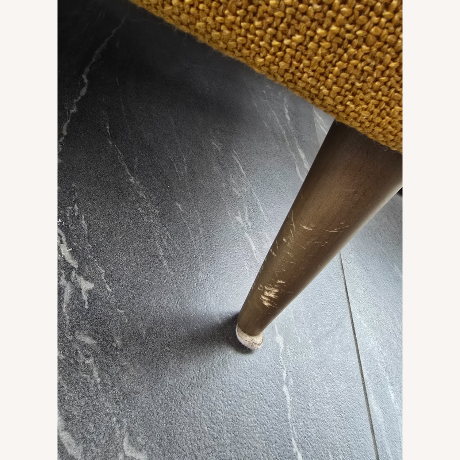 CB2 Suitor Mustard Yellow Wing Chair - image-3