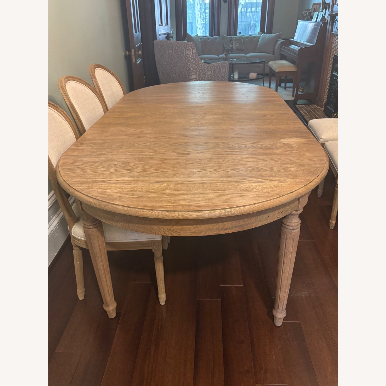 Restoration Hardware Vintage French Fluted-Leg Extension Dining Table - image-3