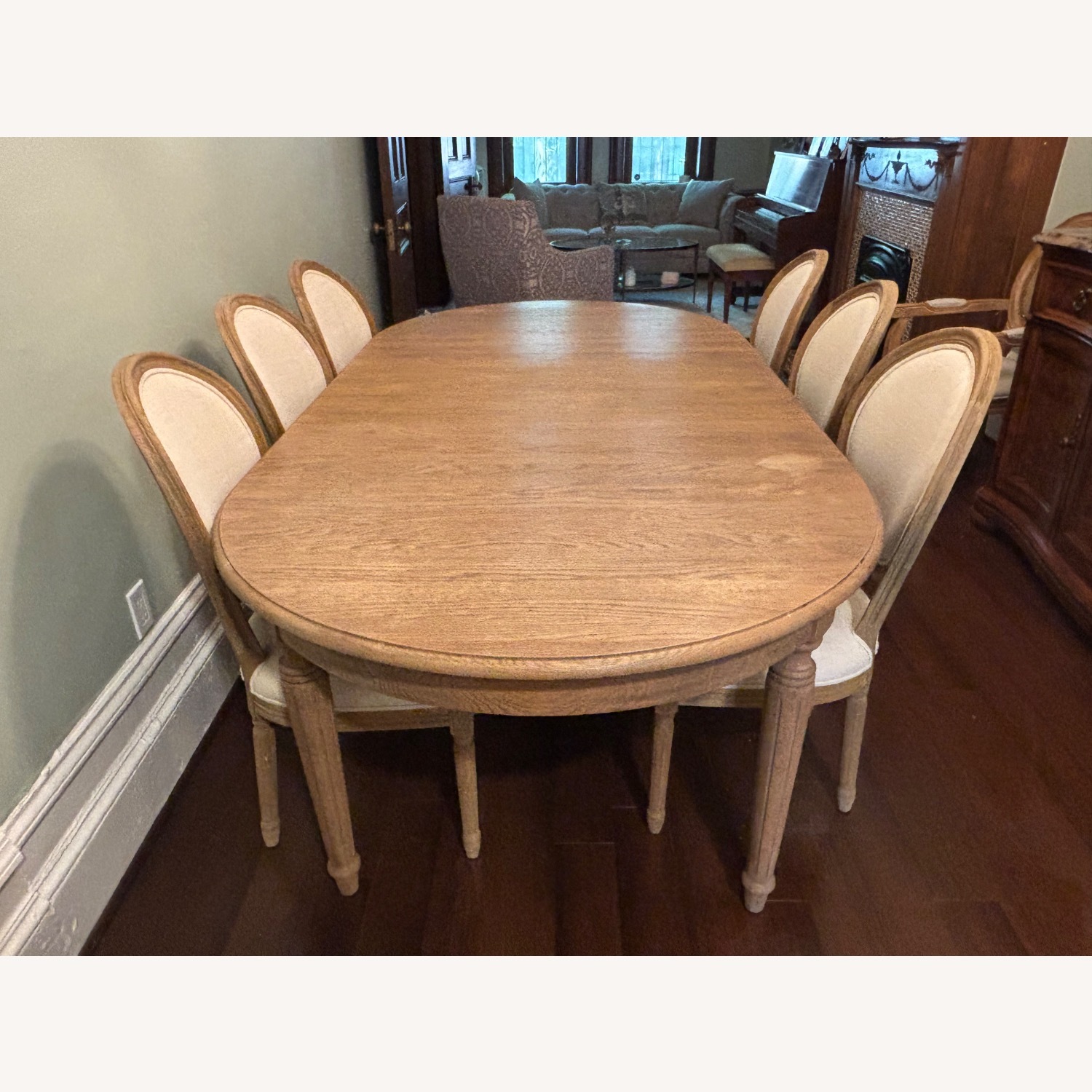 Restoration Hardware Vintage French Fluted-Leg Extension Dining Table - image-5
