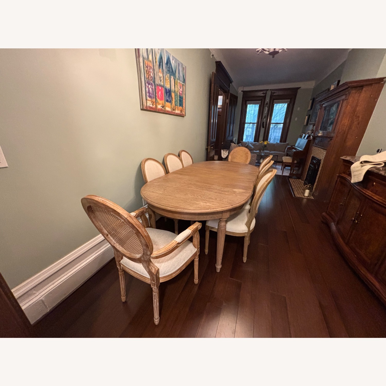 Restoration Hardware Vintage French Fluted-Leg Extension Dining Table - image-1