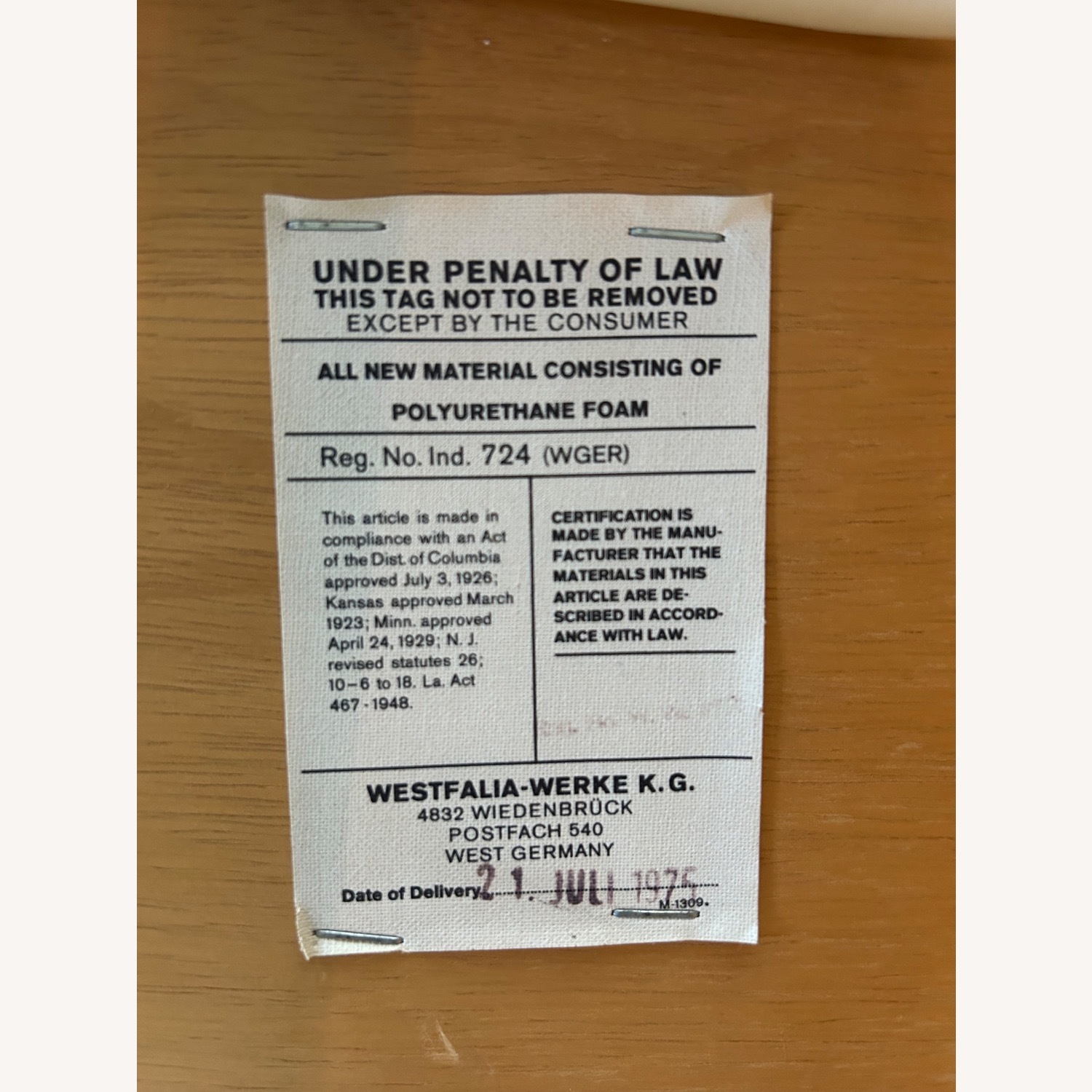 Mid-Century Plaid Modern Stool - image-4