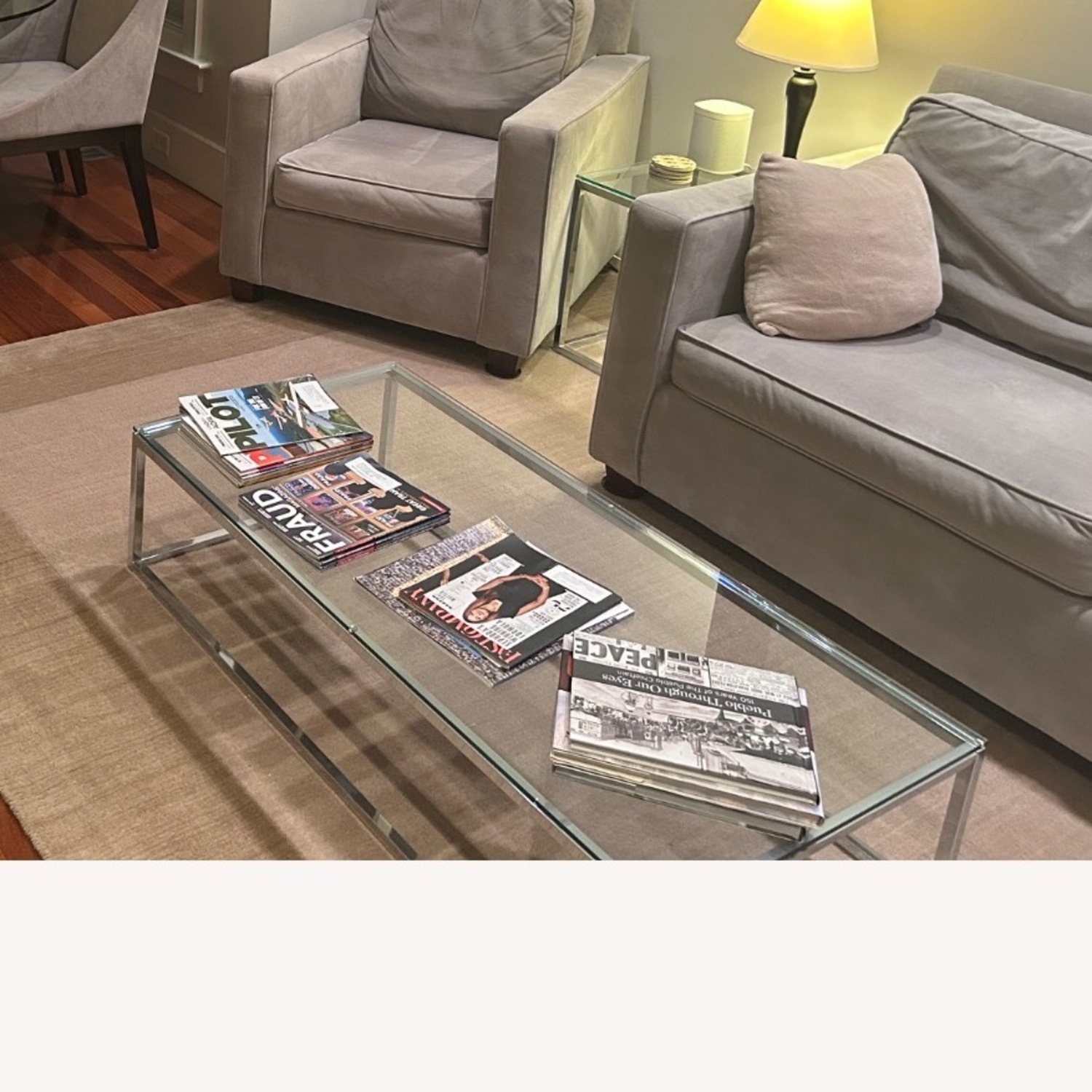 CB2 Smart Glass Coffee Table - image-1