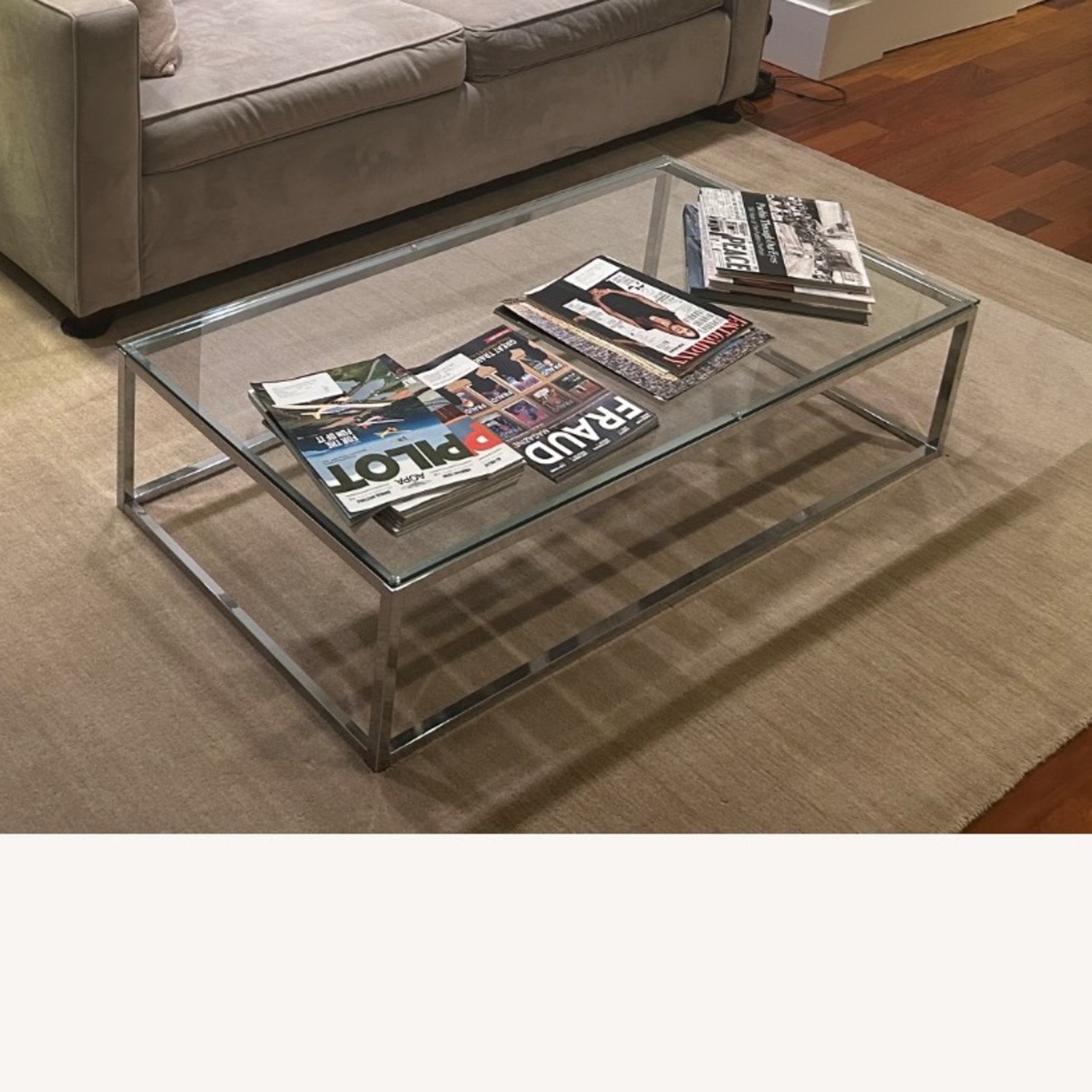 CB2 Smart Glass Coffee Table - image-2