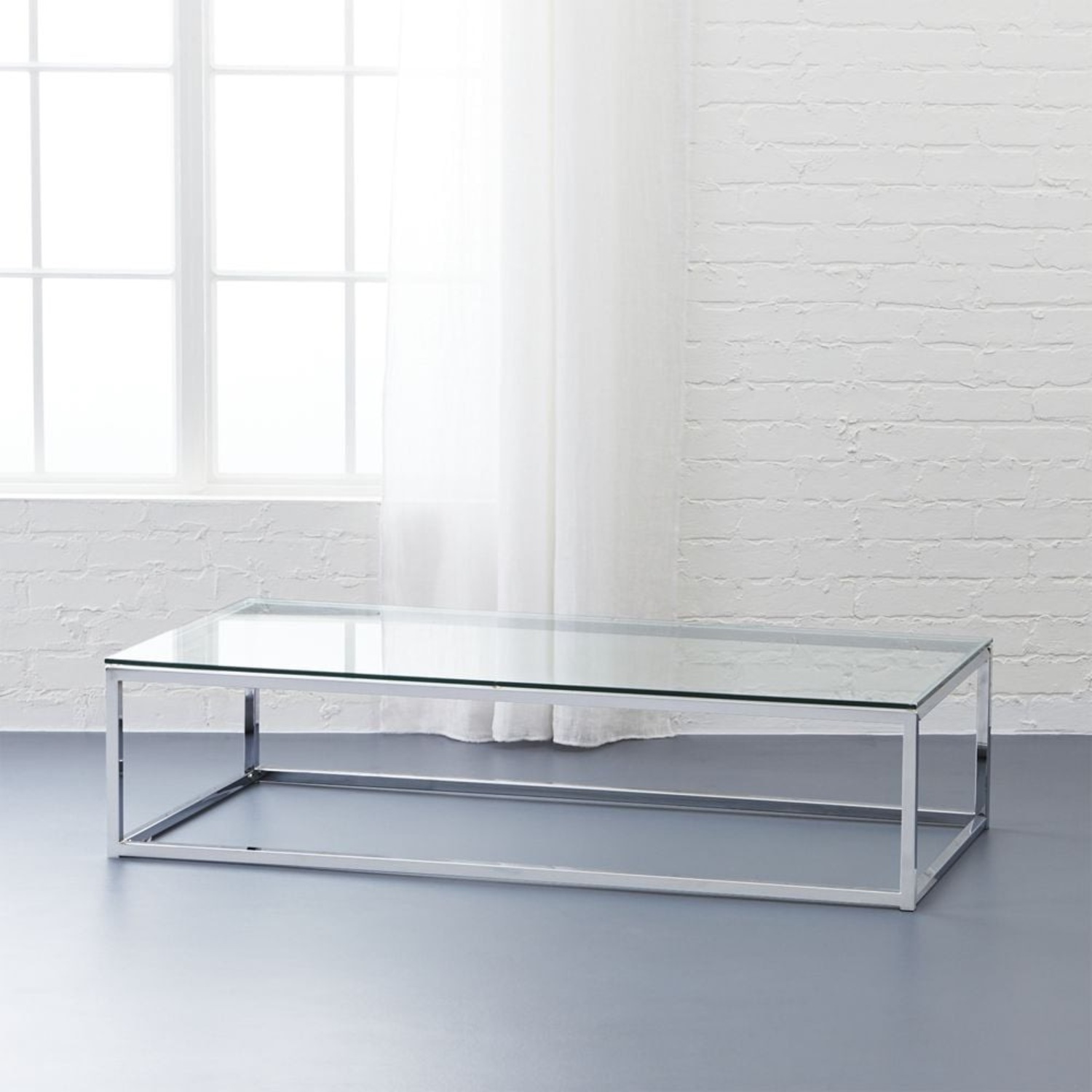 CB2 Smart Glass Coffee Table - image-3