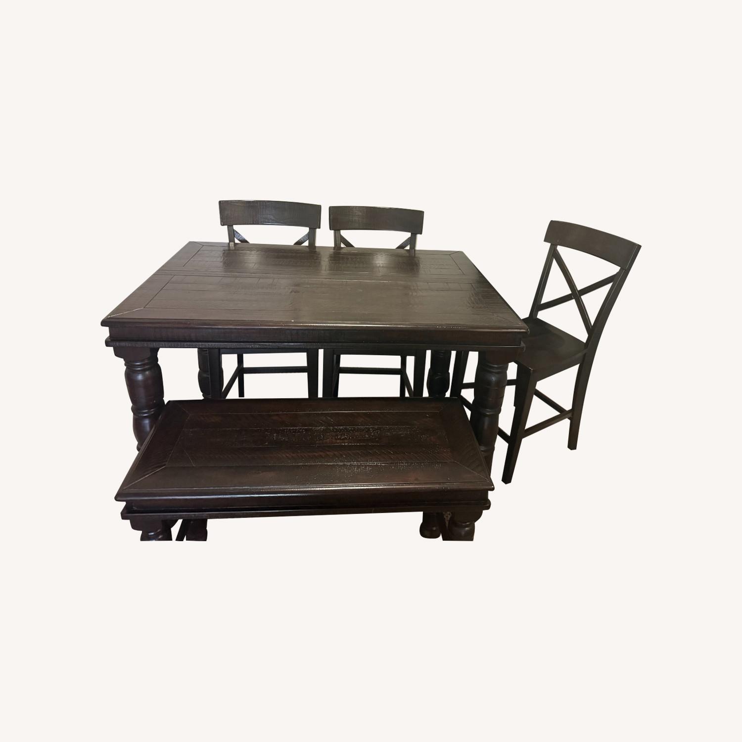 Ashley Furniture Wood Dinning Set with Bench - image-0