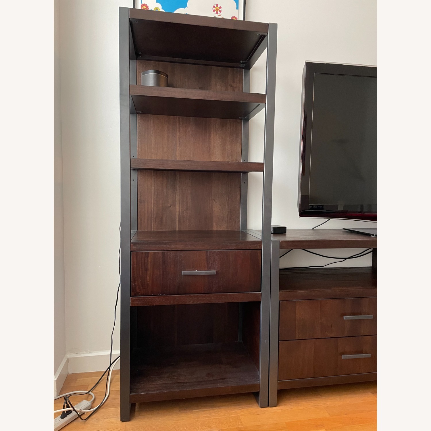 Raymour & Flanigan 3 Piece Console + Bar + Storage - image-3