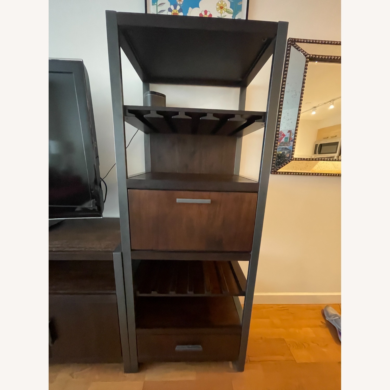 Raymour & Flanigan 3 Piece Console + Bar + Storage - image-4