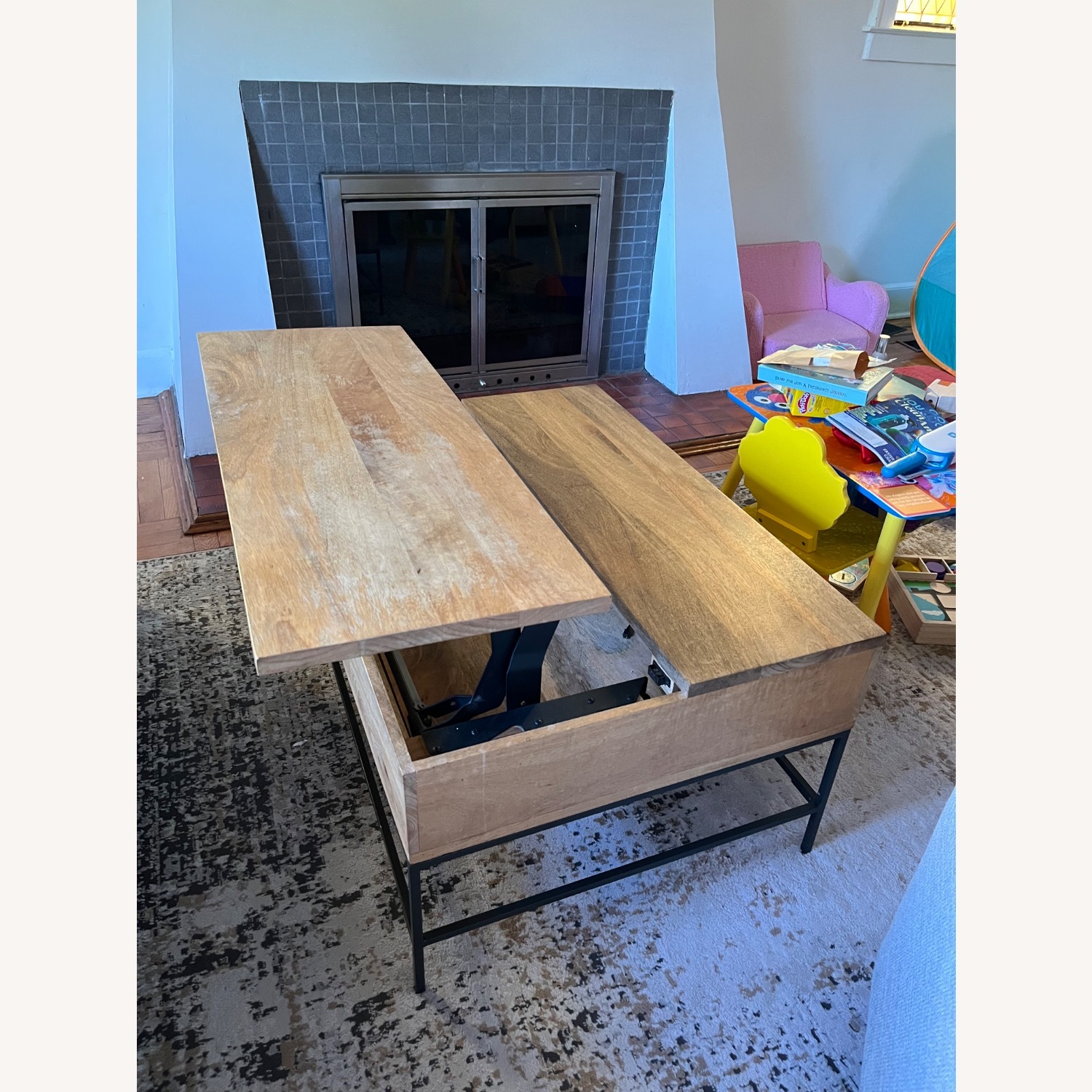 West Elm Storage Coffee Table - image-5