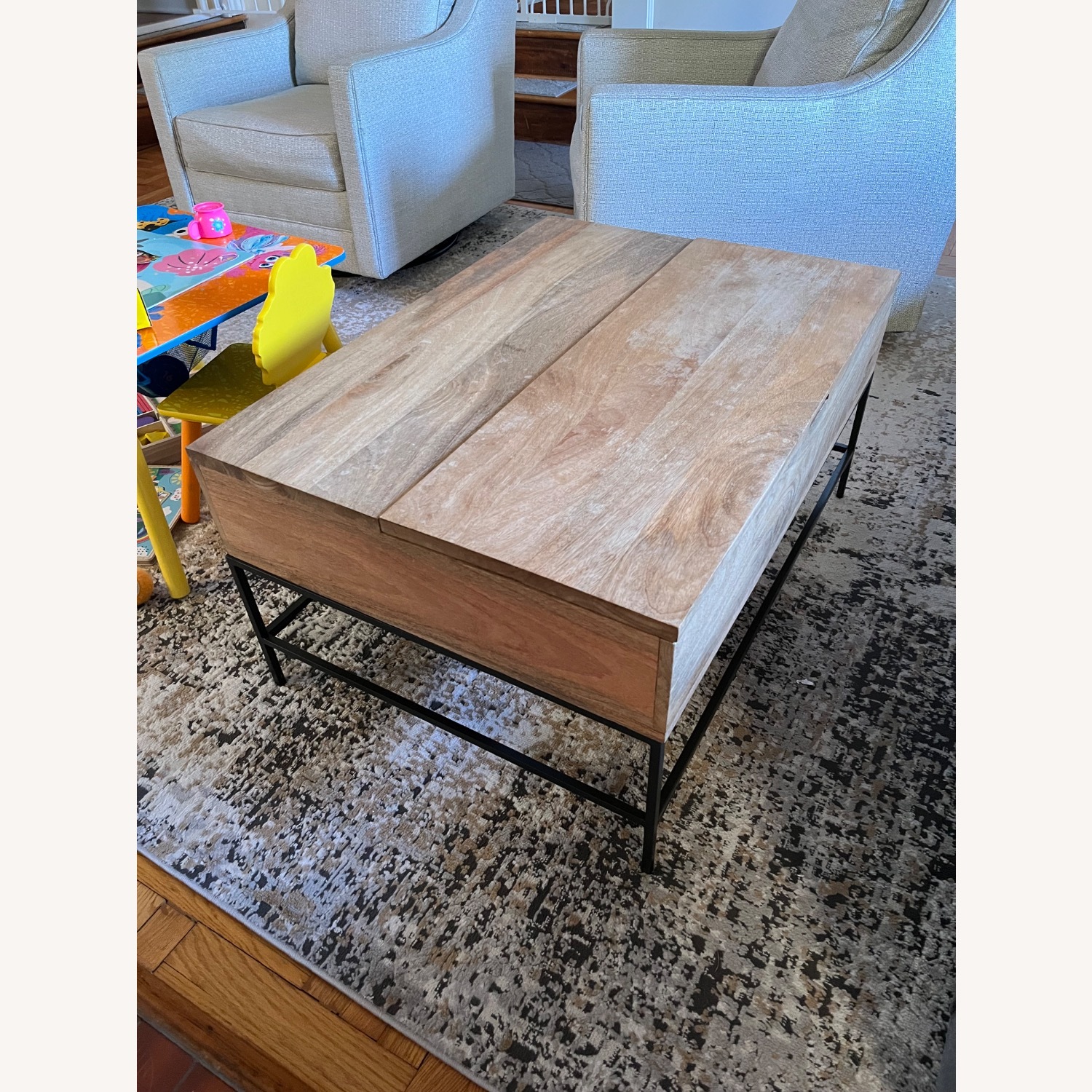 West Elm Storage Coffee Table - image-4