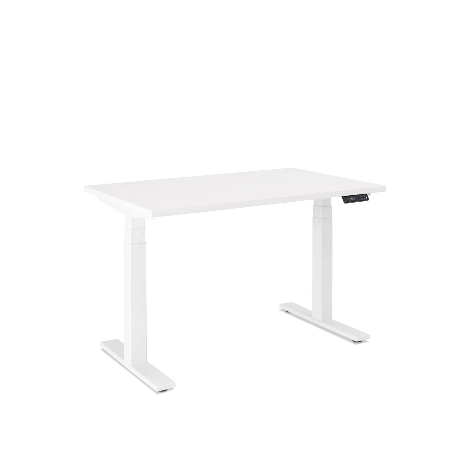 Poppin Series L Adjustable Desk in White - image-1