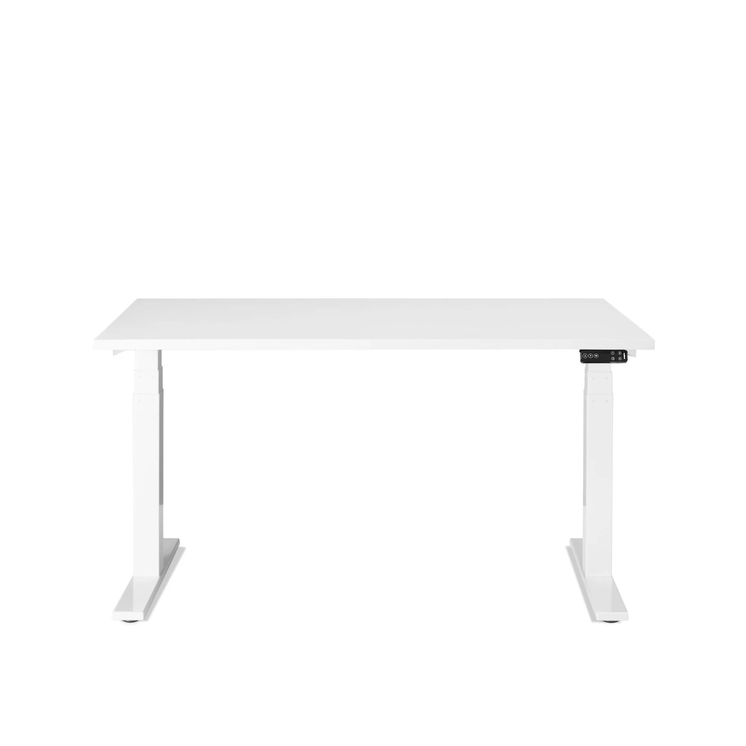 Poppin Series L Adjustable Desk in White - image-3