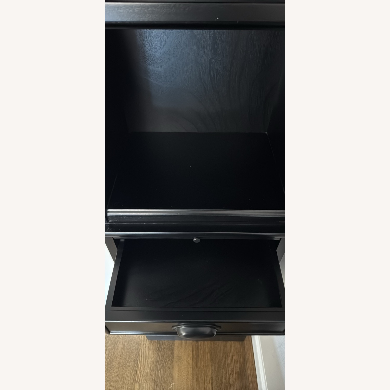 Pottery Barn Modular Black Bar Cabinet - image-4