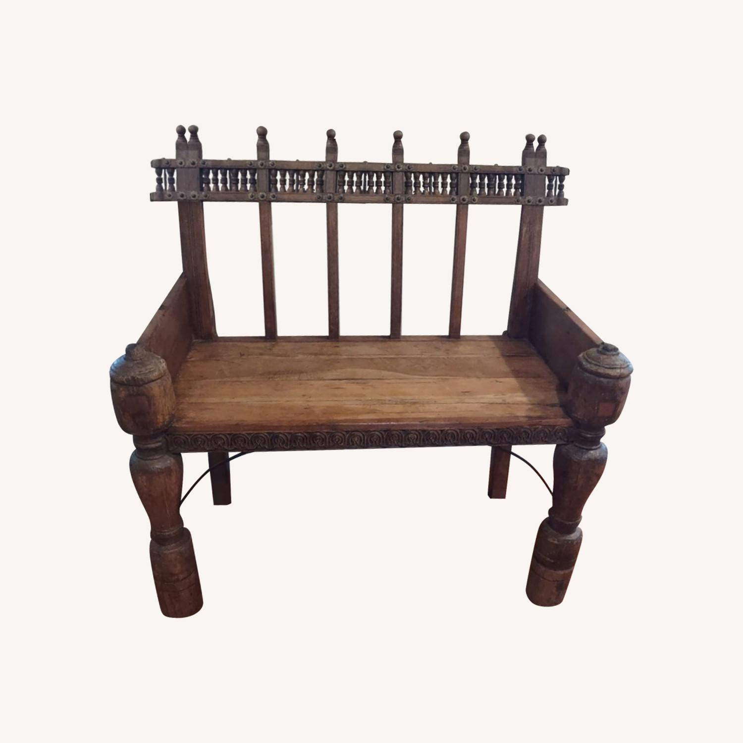 Carved Bench - image-0