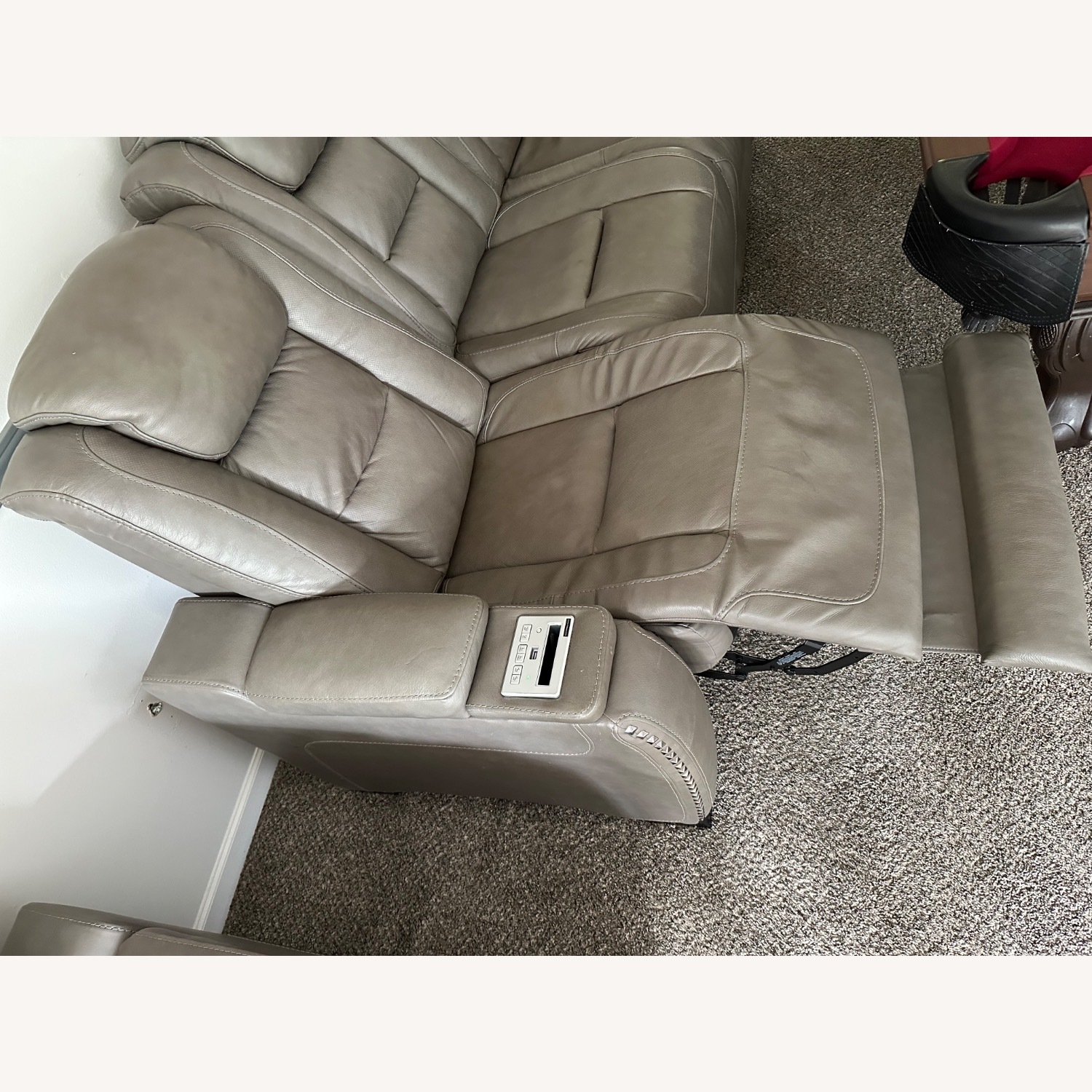The Man-Den Triple  Leather Power Reclining Sofa  - image-4