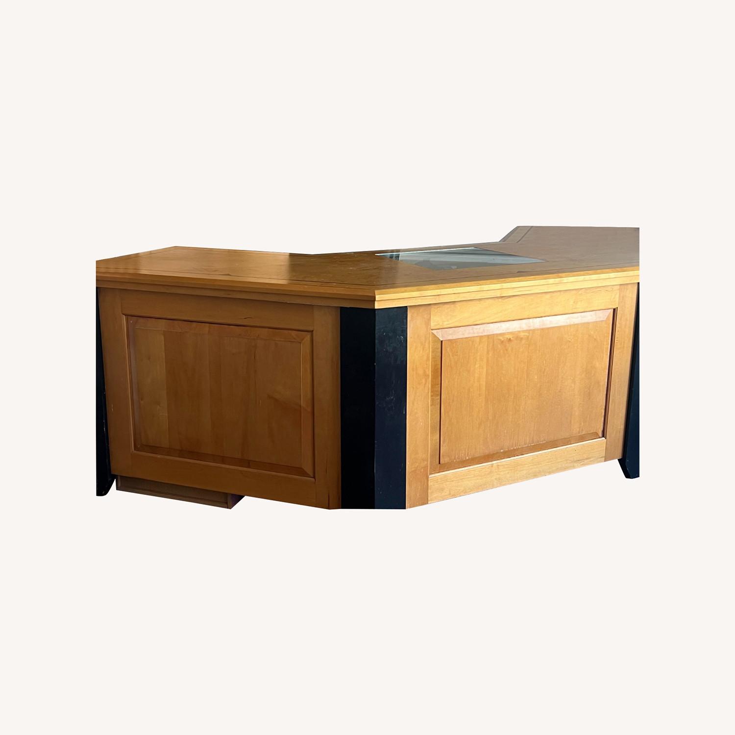 Custom Desk and Cabinet - image-0