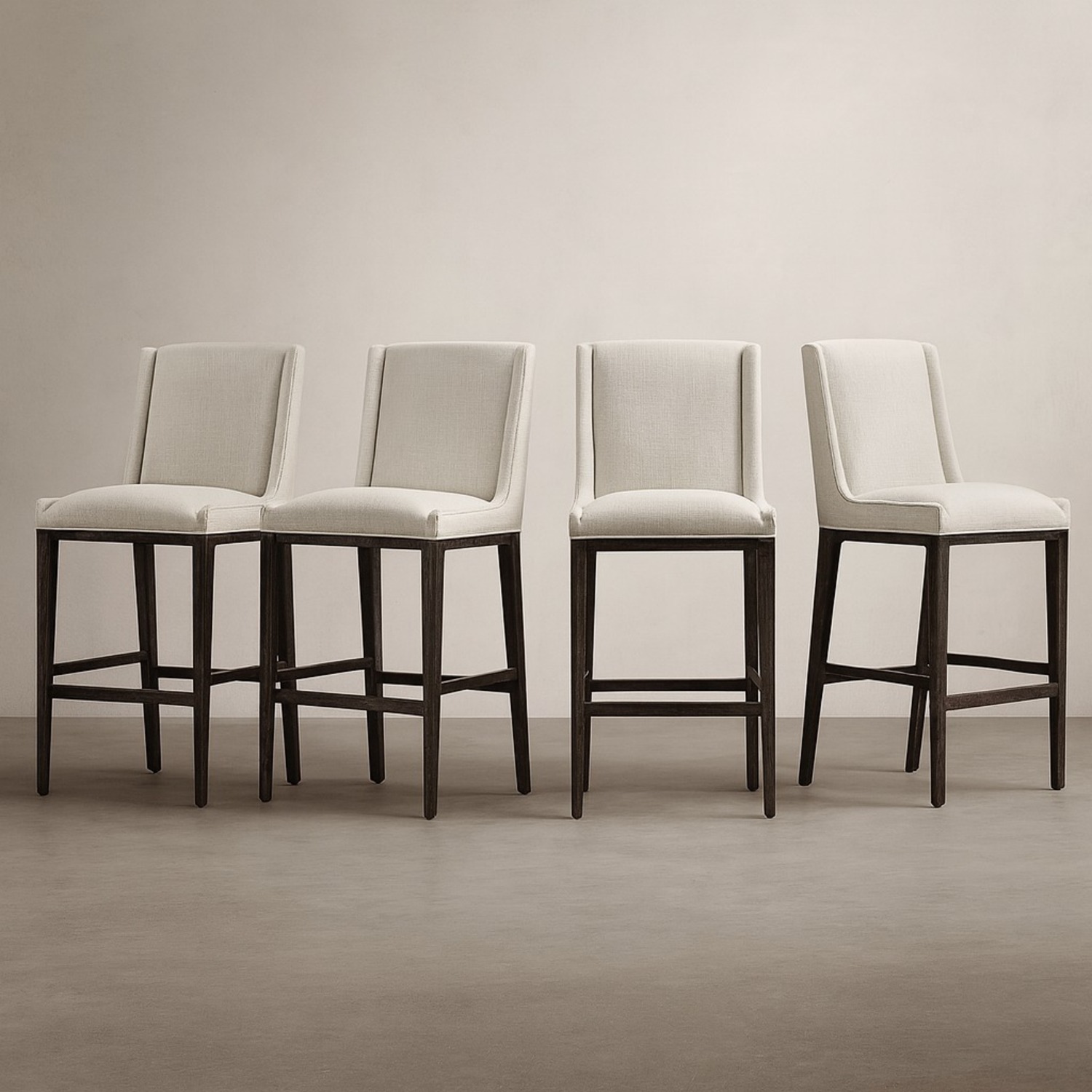 Restoration Hardware Leigh Armless Counter Stools  Set  - image-0