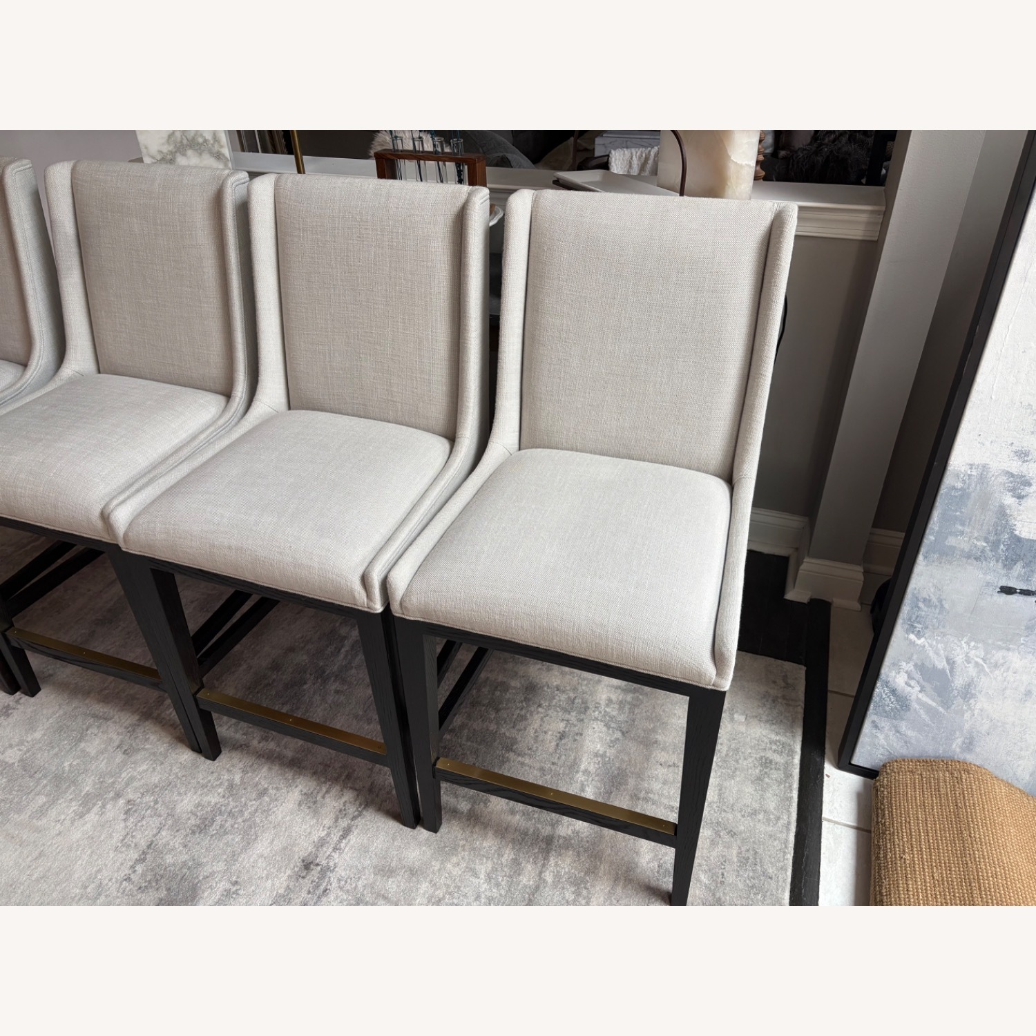 Restoration Hardware Leigh Armless Counter Stools  Set  - image-5
