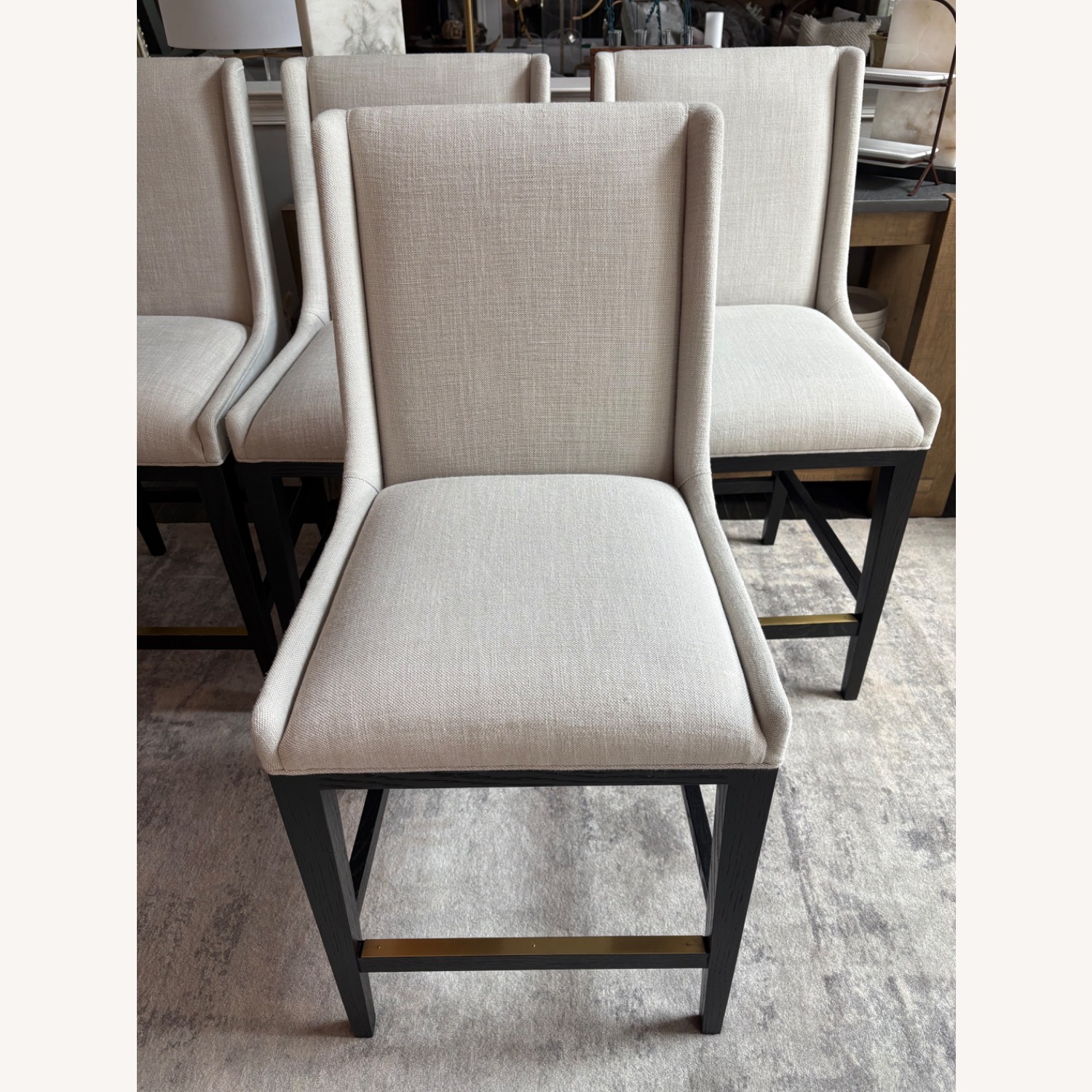Restoration Hardware Leigh Armless Counter Stools  Set  - image-7