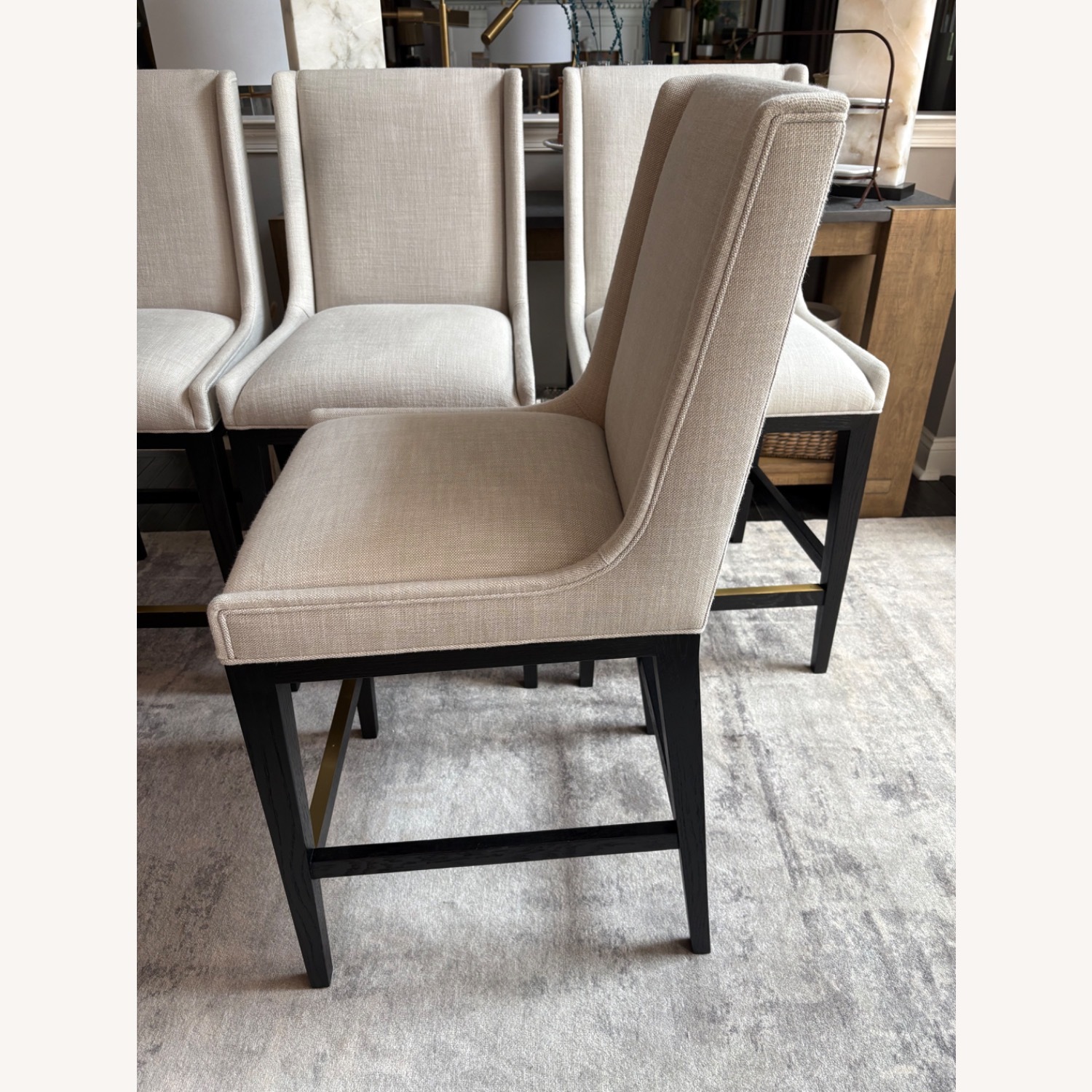 Restoration Hardware Leigh Armless Counter Stools  Set  - image-8