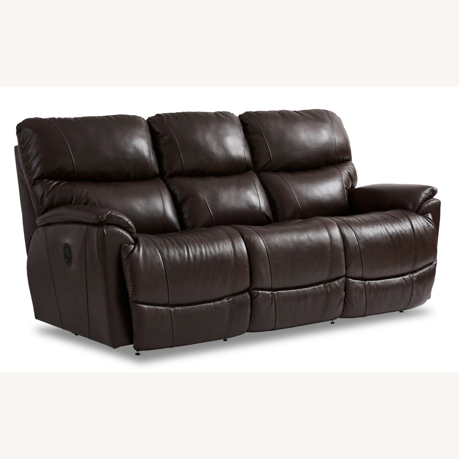 La-Z-Boy Trouper Leather Recliner Sofa  - image-5