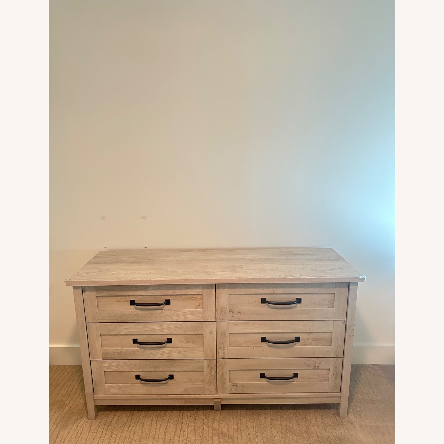 White Finish Rustic Wood Dresser  - image-4
