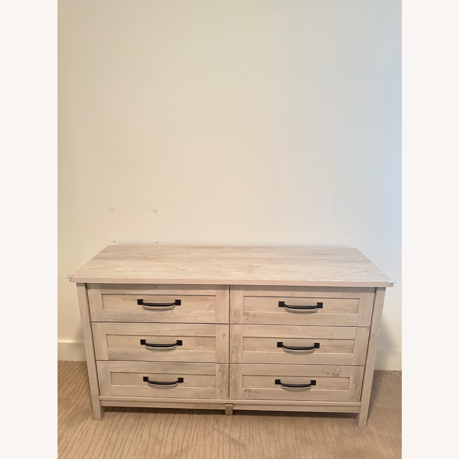 White Finish Rustic Wood Dresser  - image-6