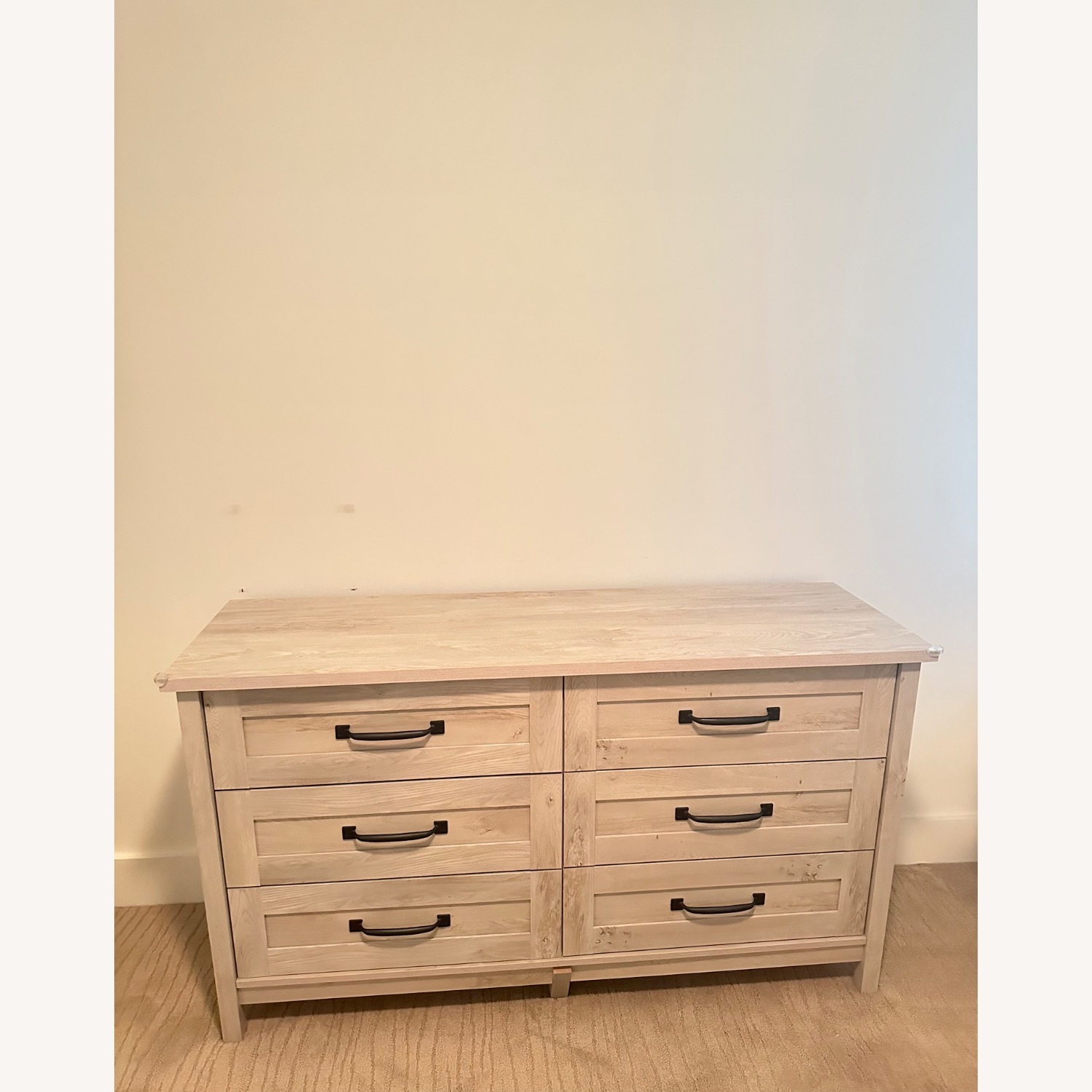 White Finish Rustic Wood Dresser  - image-3