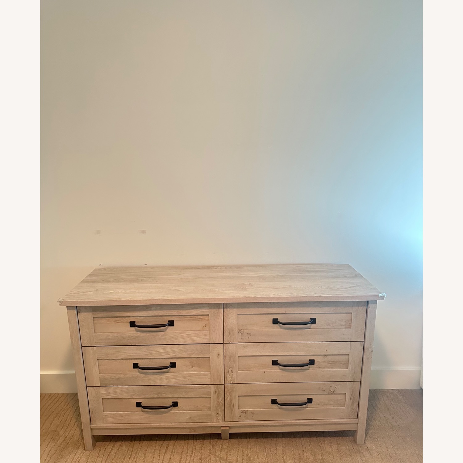 White Finish Rustic Wood Dresser  - image-2