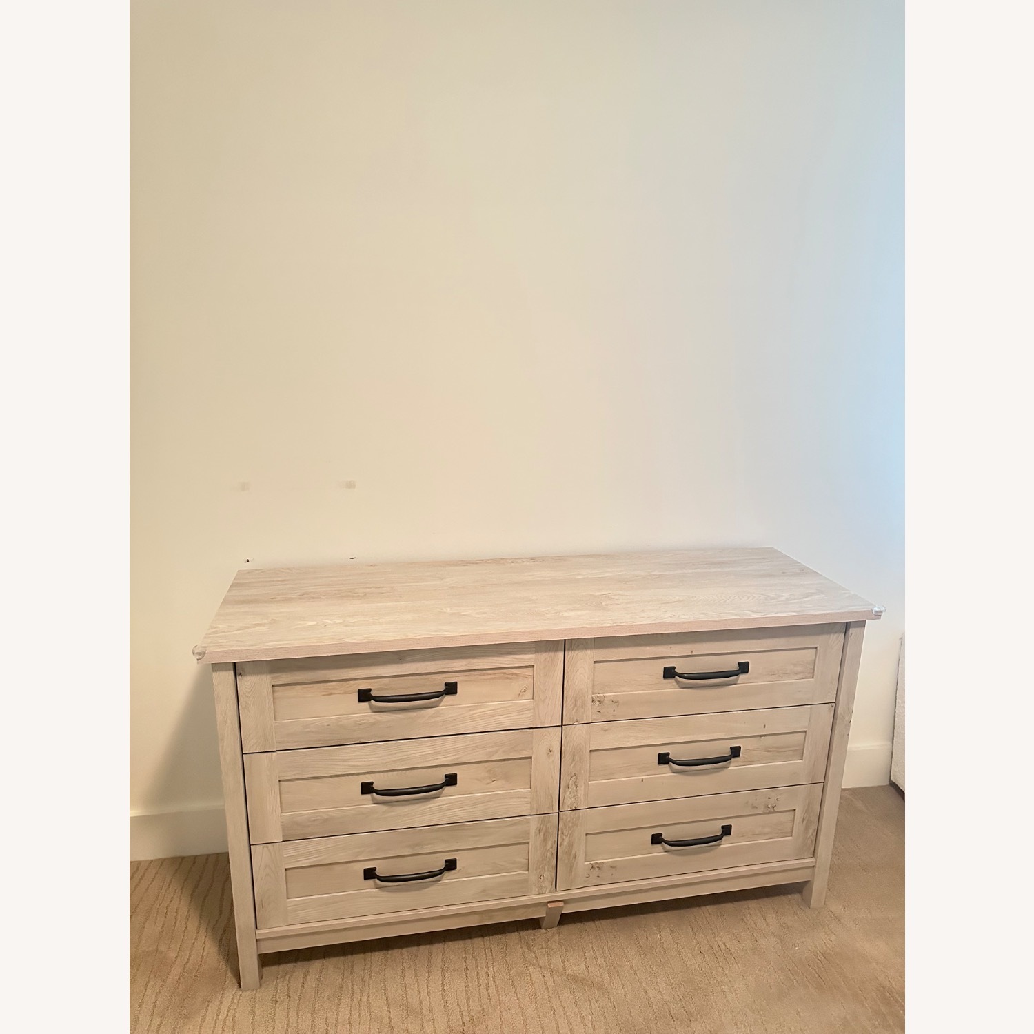White Finish Rustic Wood Dresser  - image-5