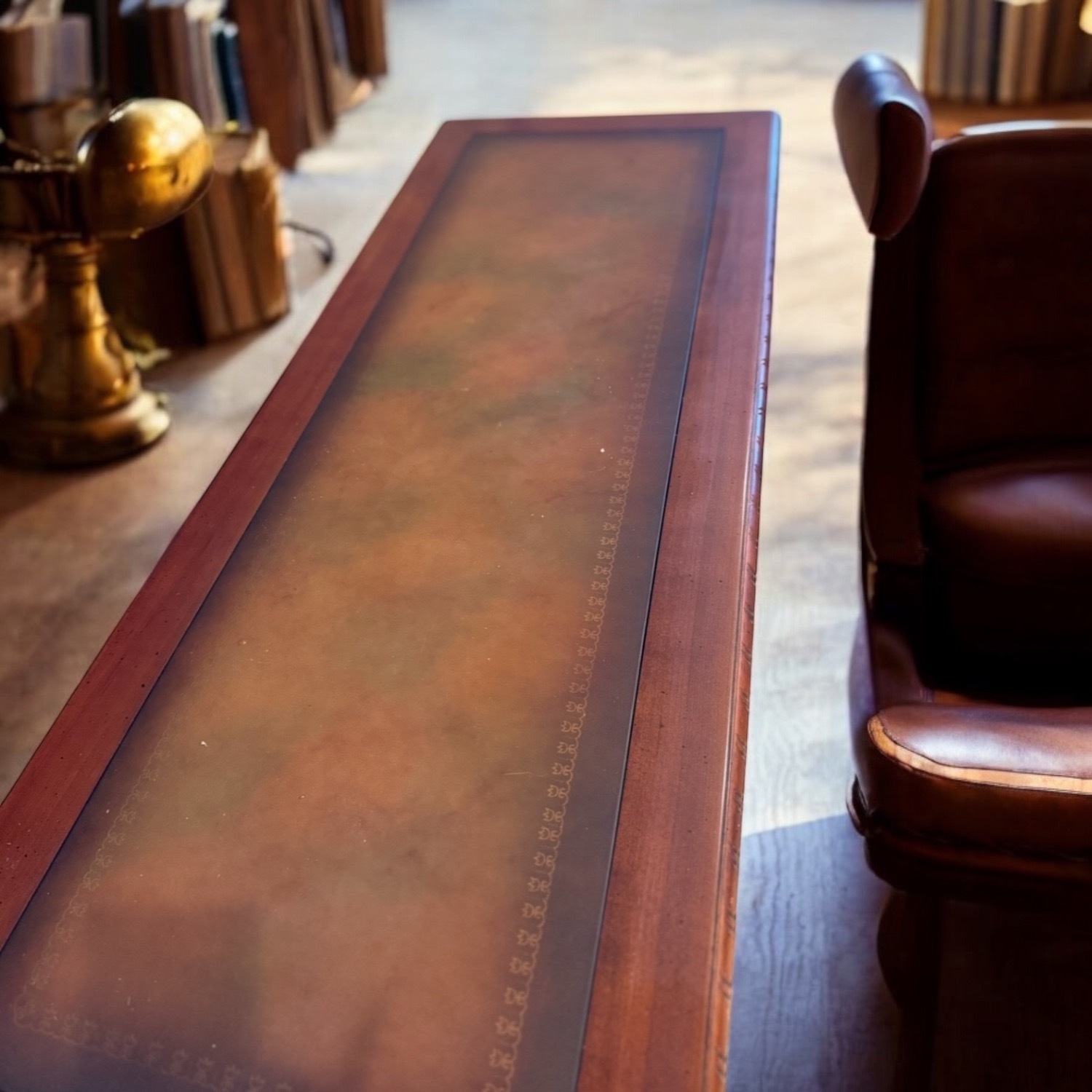 Traditional Chippendale Vintage Wood Console Table - image-4