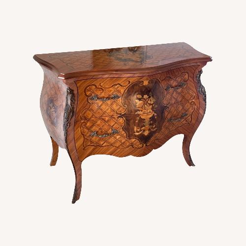 Used French Louis XV Style Vintage Wood Commode Cabinet for sale on AptDeco