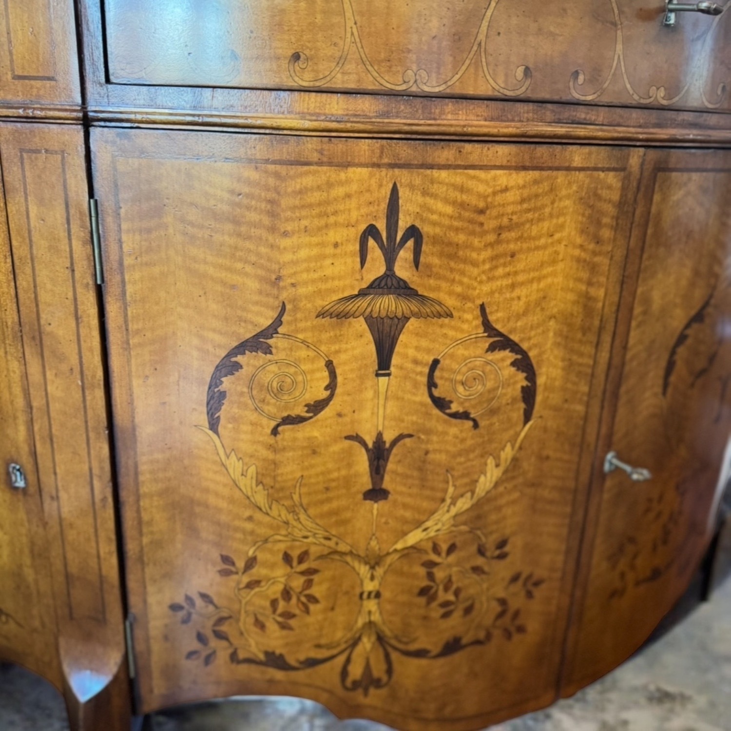 John Richard Half Moon Vintage Demilune Cabinet - image-4