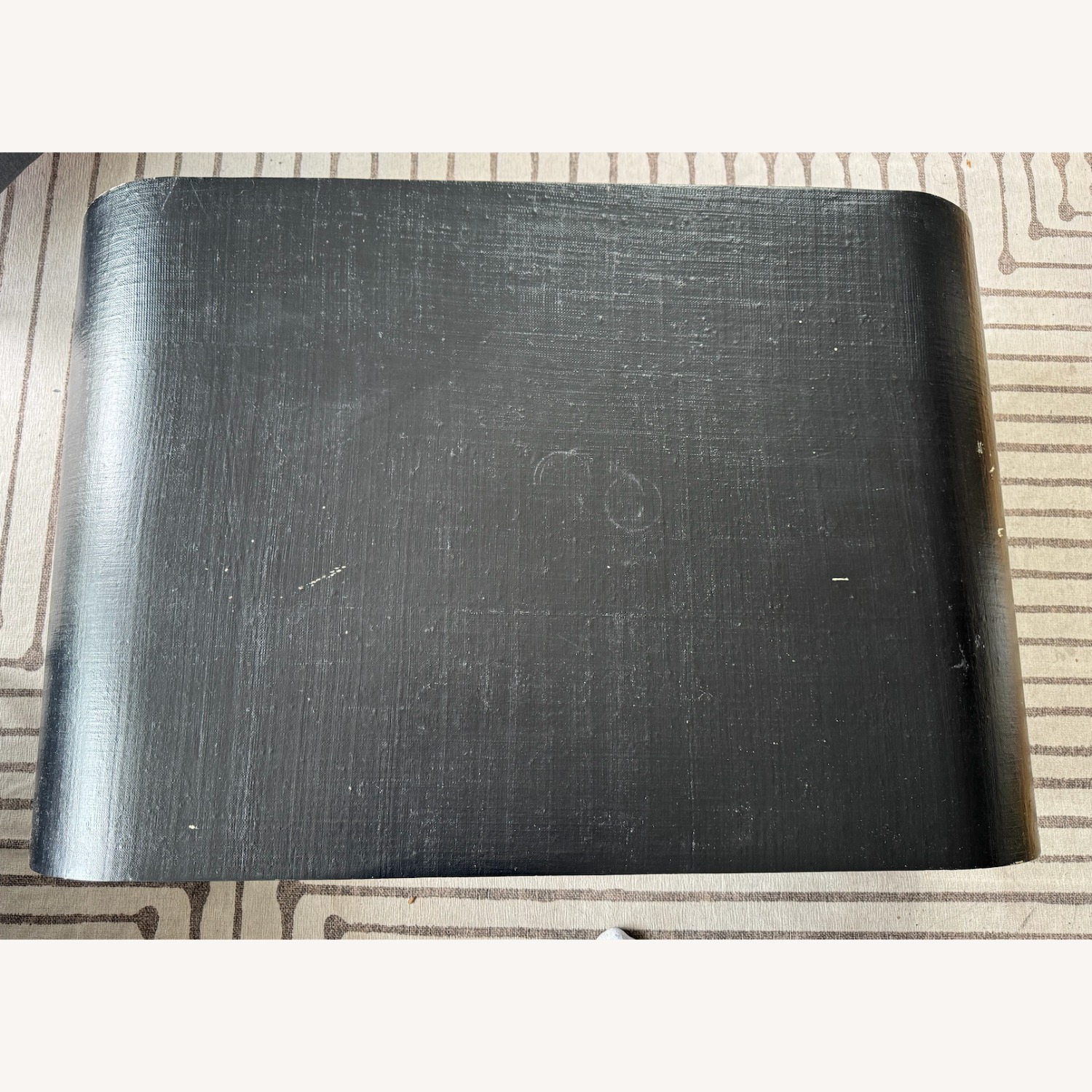 CB2 Crescent 46" Square Black Resin Coffee Table - image-3