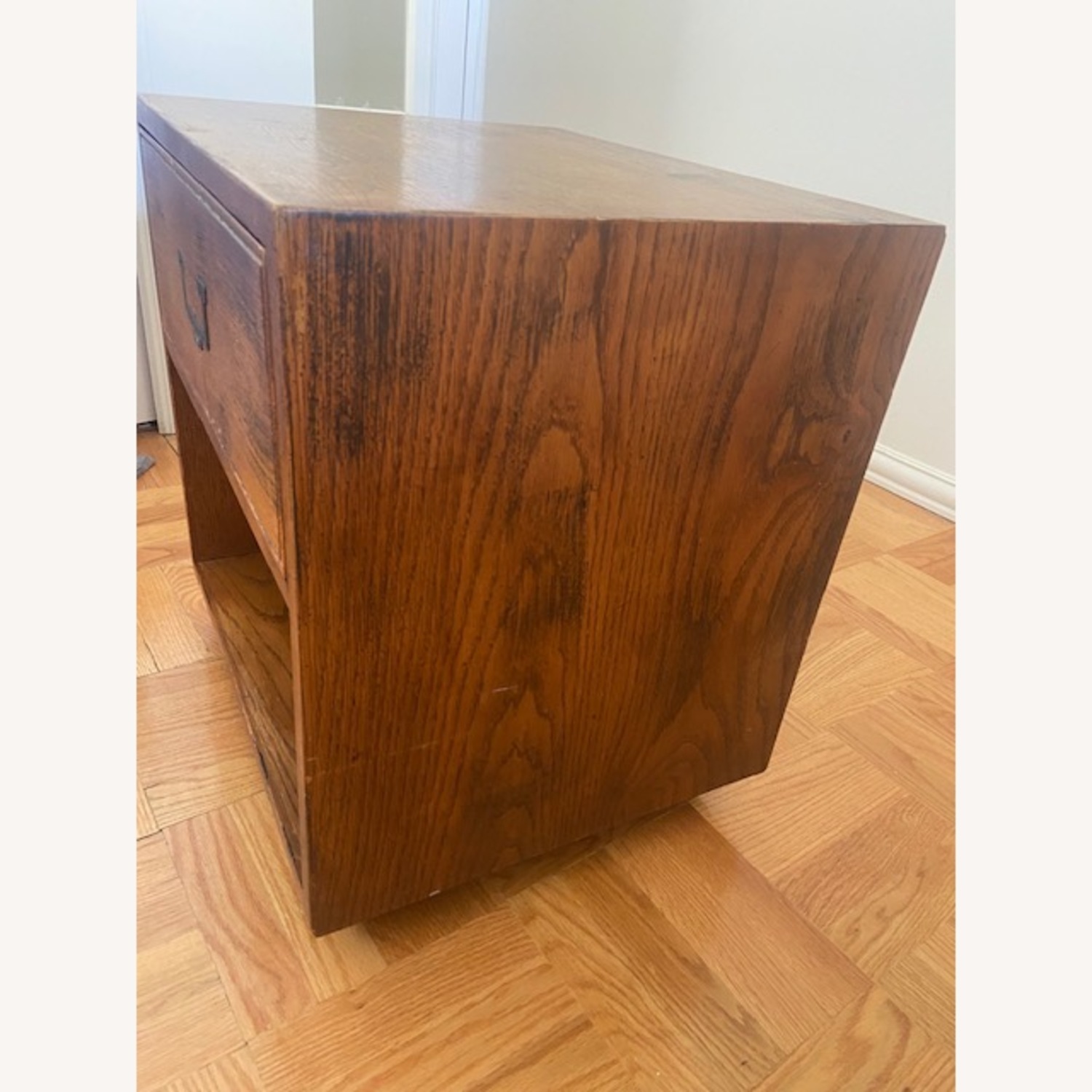 Henredon 1970's Campaign Style Nightstand - image-4