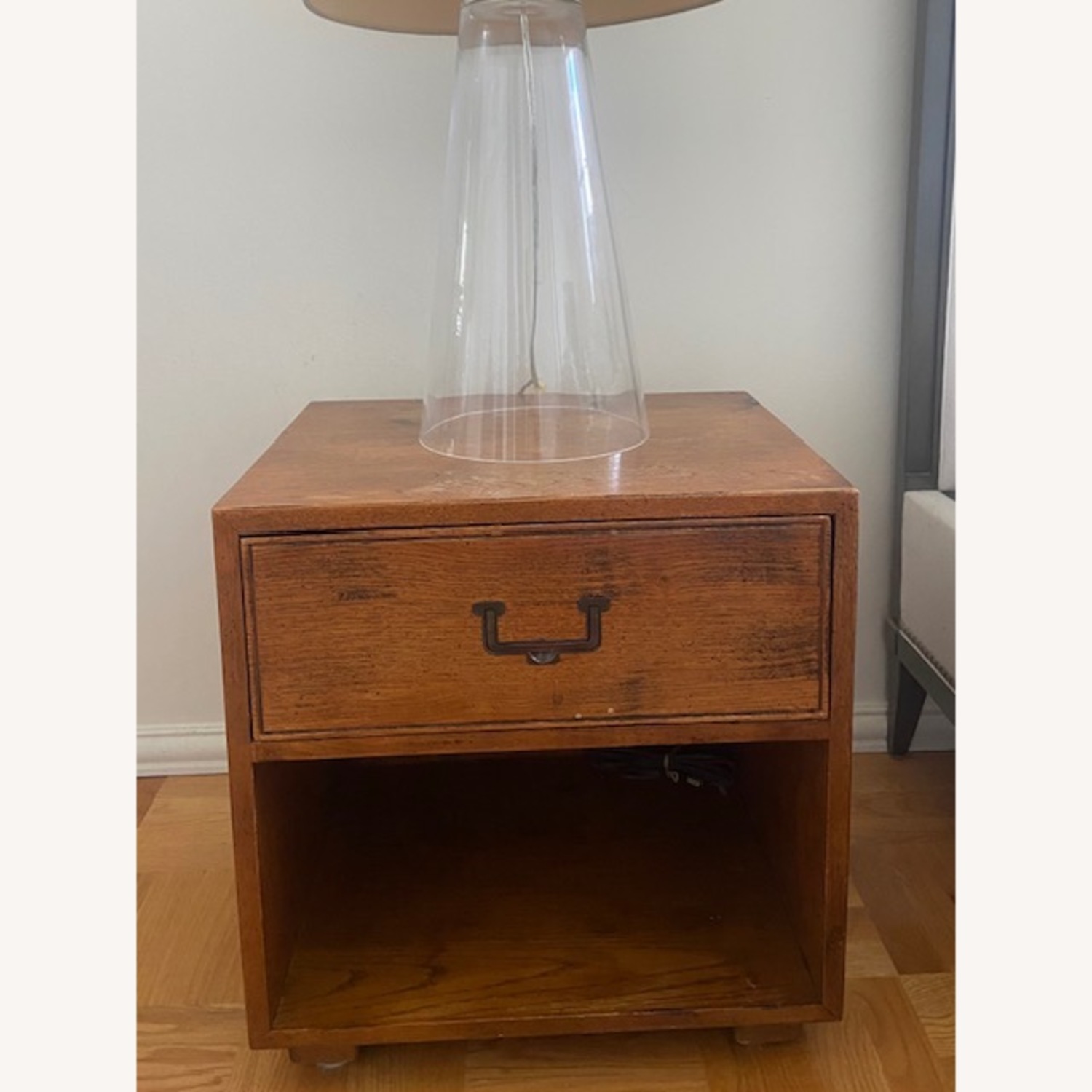Henredon 1970's Campaign Style Nightstand - image-2