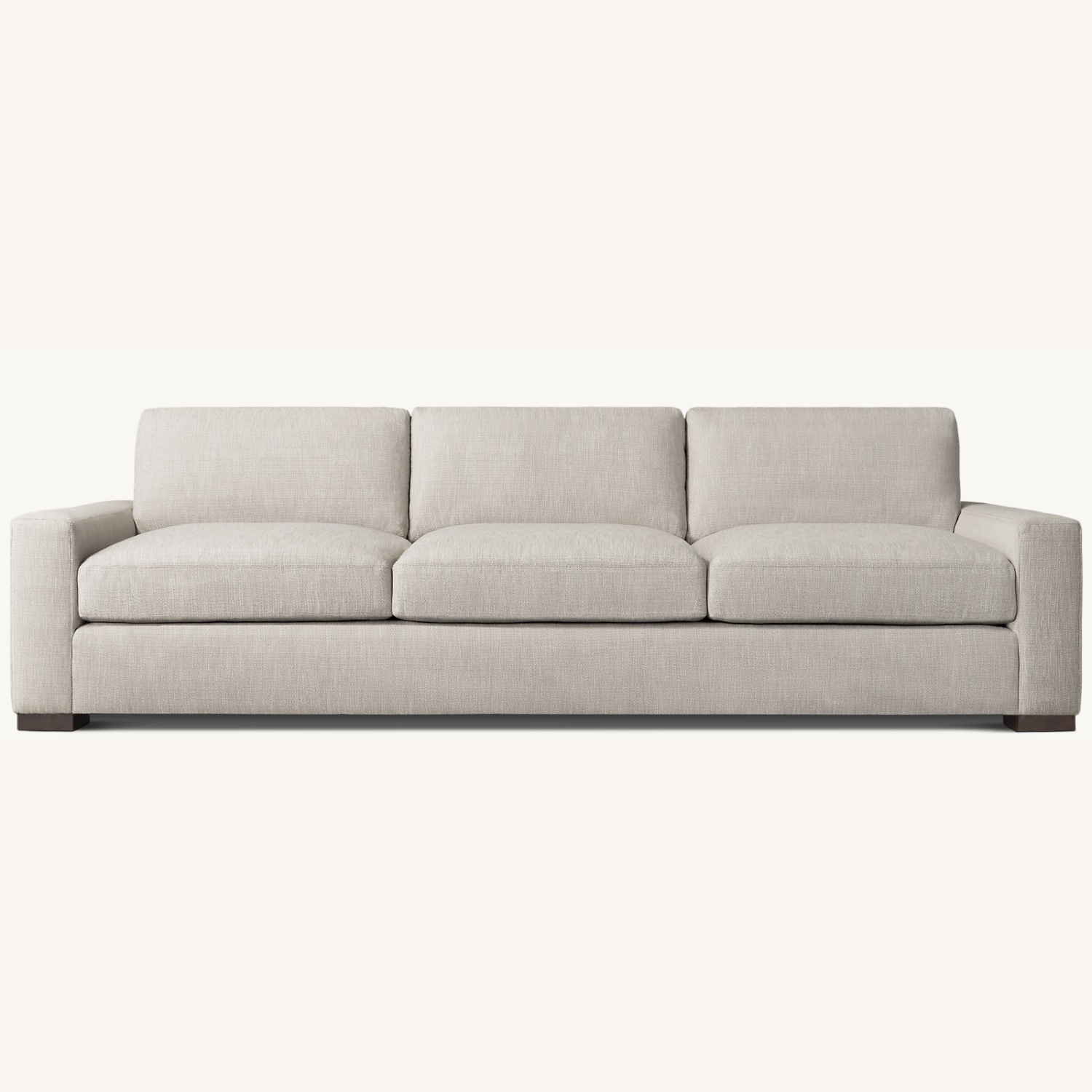 Restoration Hardware Gray Maxwell Sofa - image-0