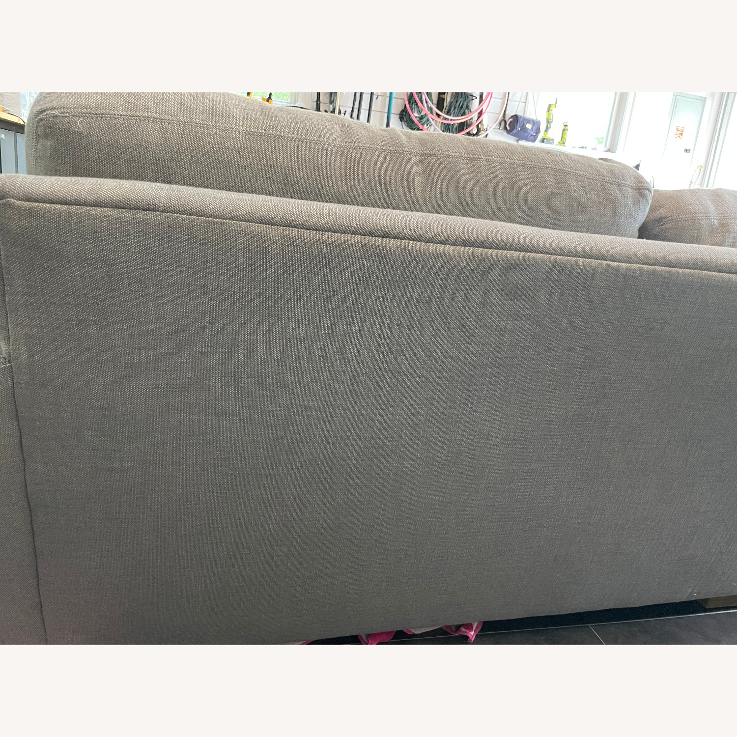 Restoration Hardware Gray Maxwell Sofa - image-4