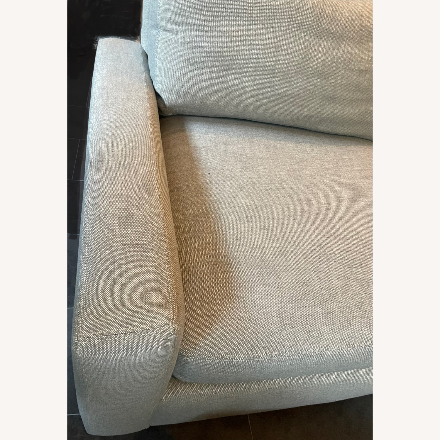 Restoration Hardware Gray Maxwell Sofa - image-5