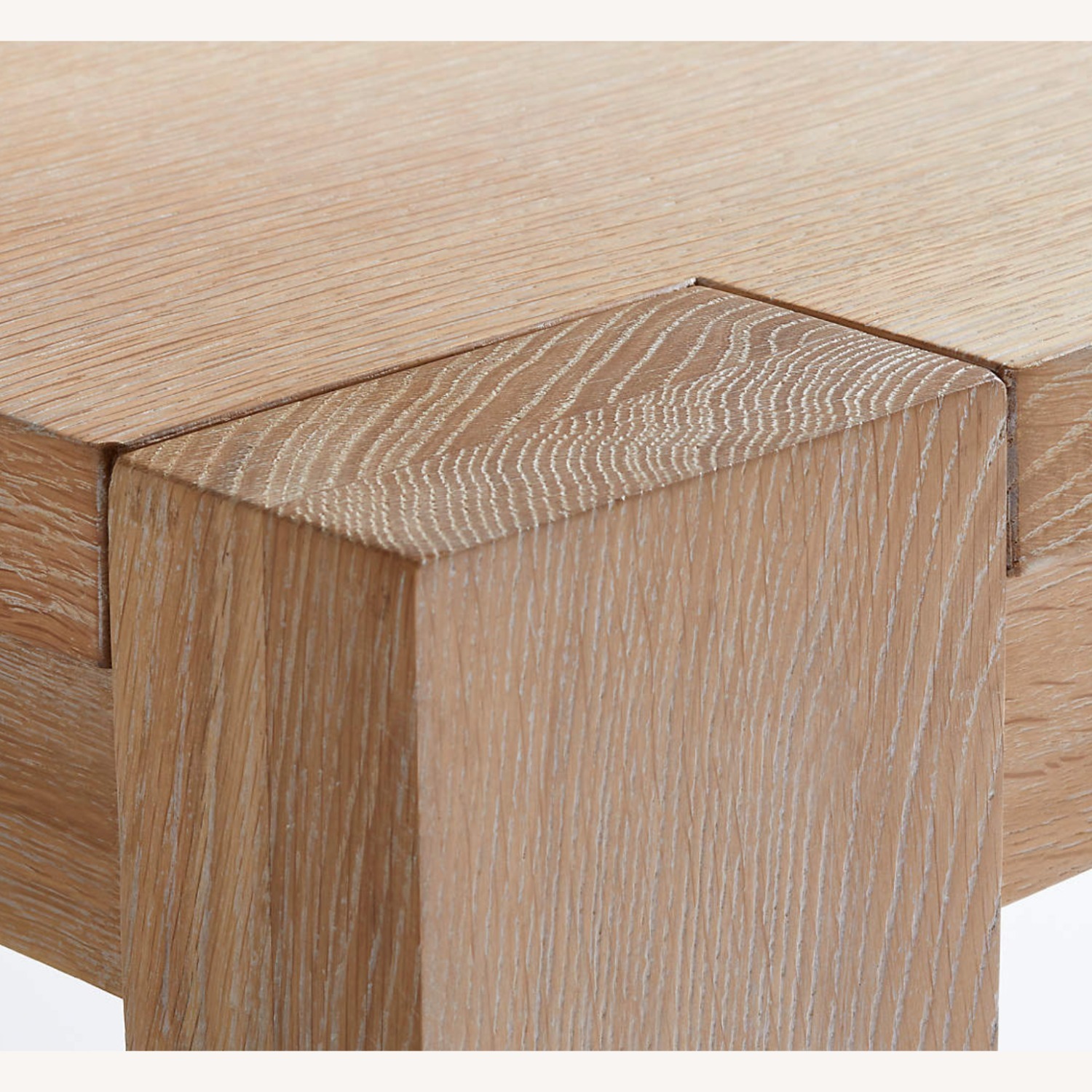 Crate & Barrel Terra 54" Natural White Oak Wood Desk - image-1