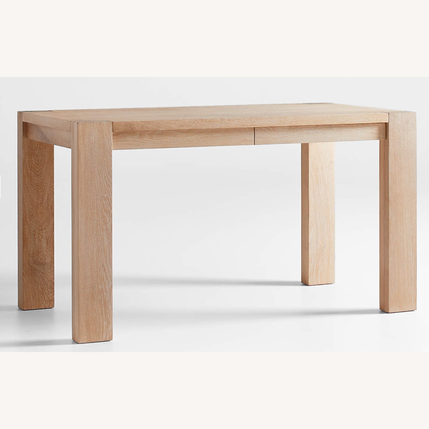 Crate & Barrel Terra 54" Natural White Oak Wood Desk - image-3