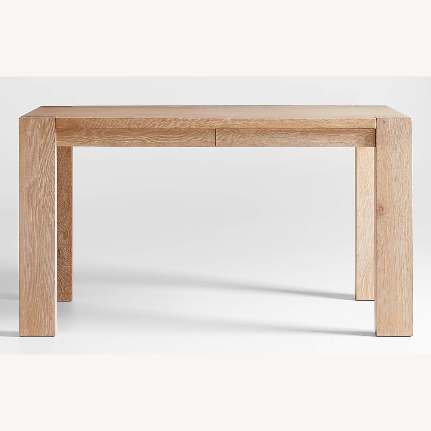 Crate & Barrel Terra 54" Natural White Oak Wood Desk - image-4