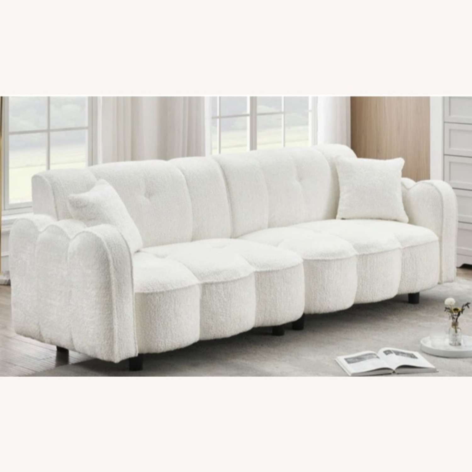 Wayfair Brayden Studio White Sofa - image-1