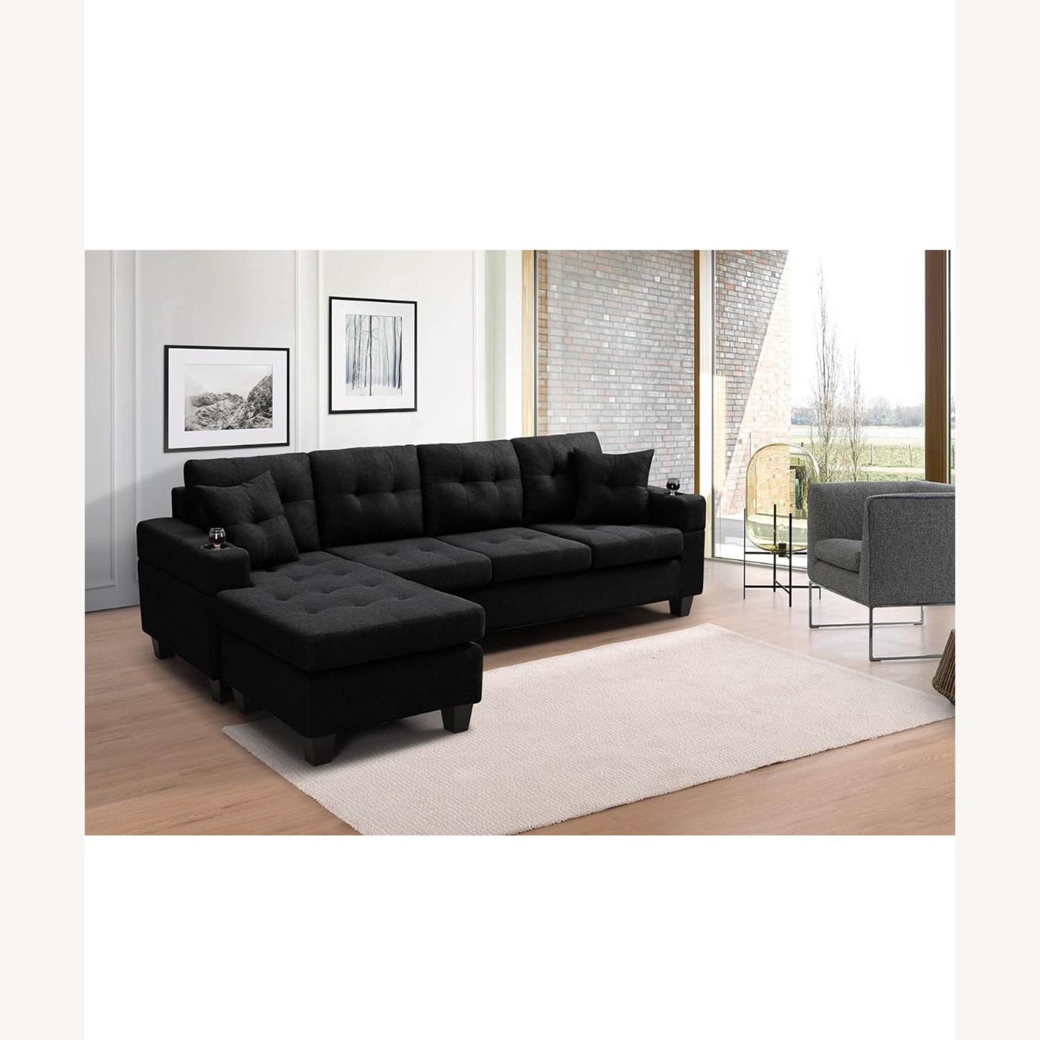 Amazon Sectional Sofa with Storage Ottoman - image-2
