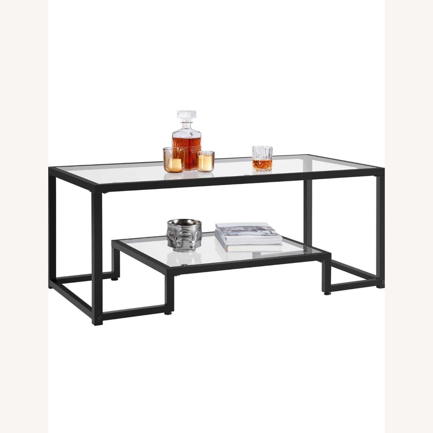 Amazon Nafort Glass Coffee Table - image-3