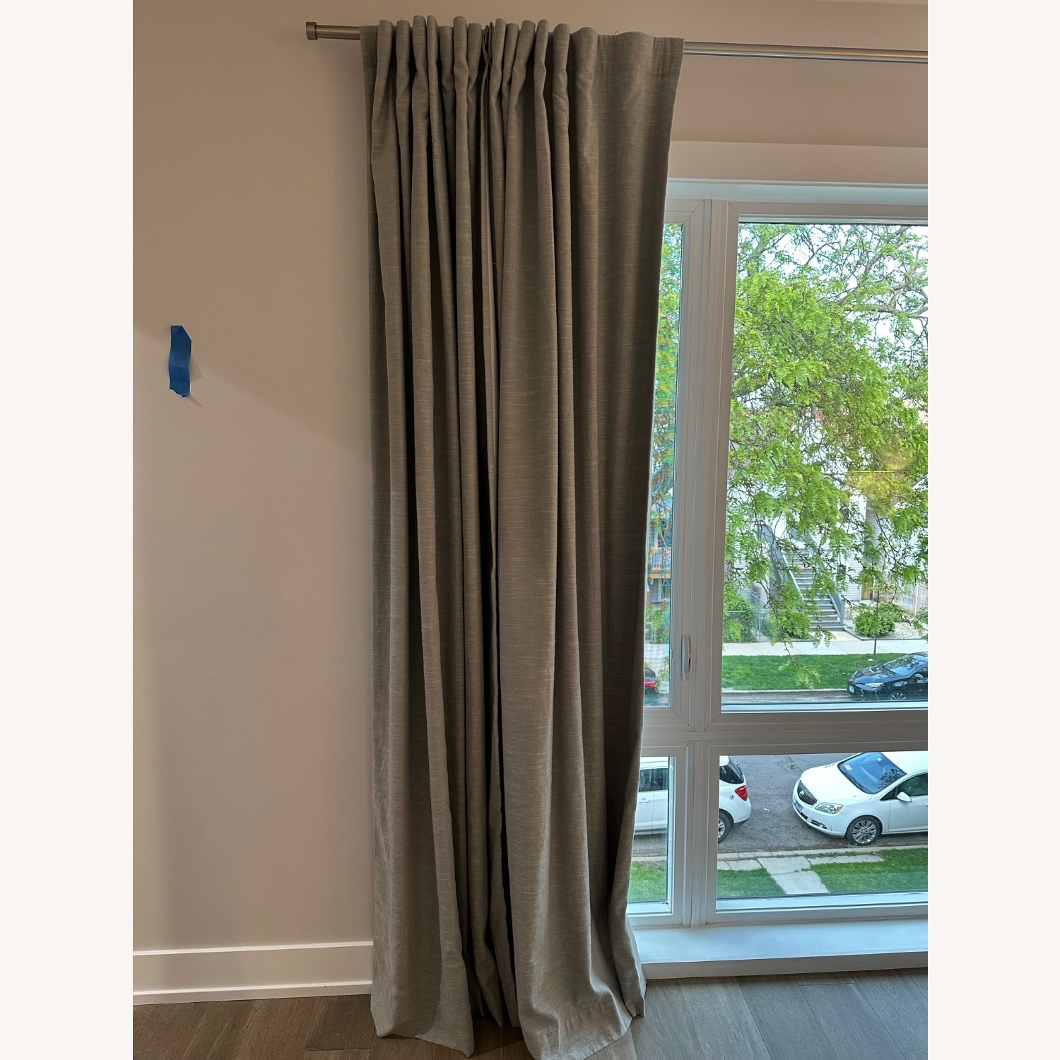 Pottery Barn Emery Linen Blackout Curtain - image-2