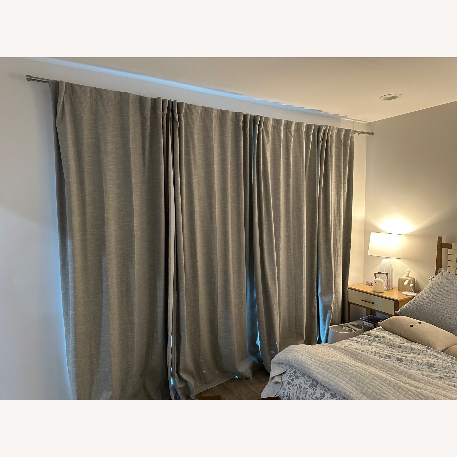 Pottery Barn Emery Linen Blackout Curtain - image-5