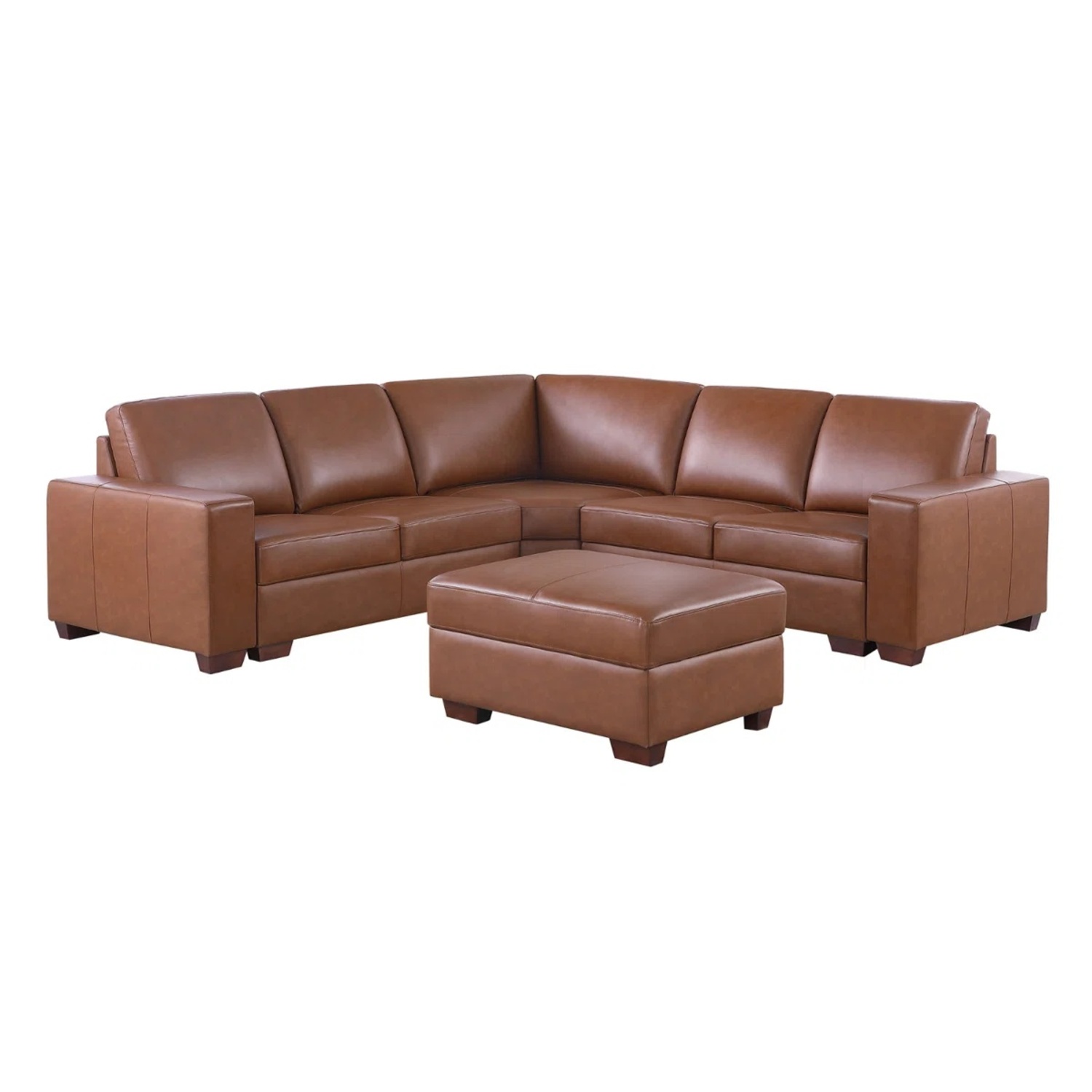 Ruocco 5 - Piece Genuine Cowhide Leather Sectional - image-3