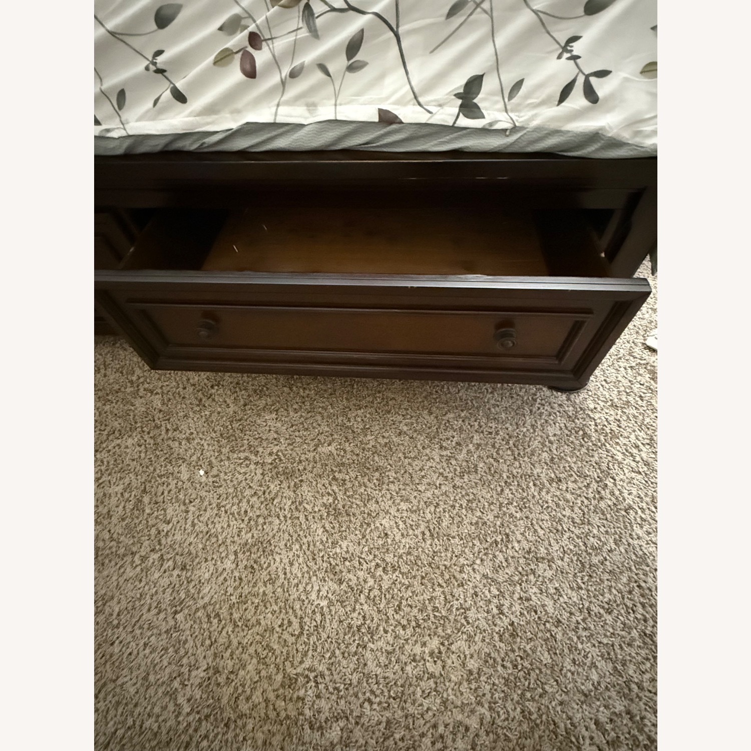 Ashley Dark Brown Wood King Bed Frame - image-3