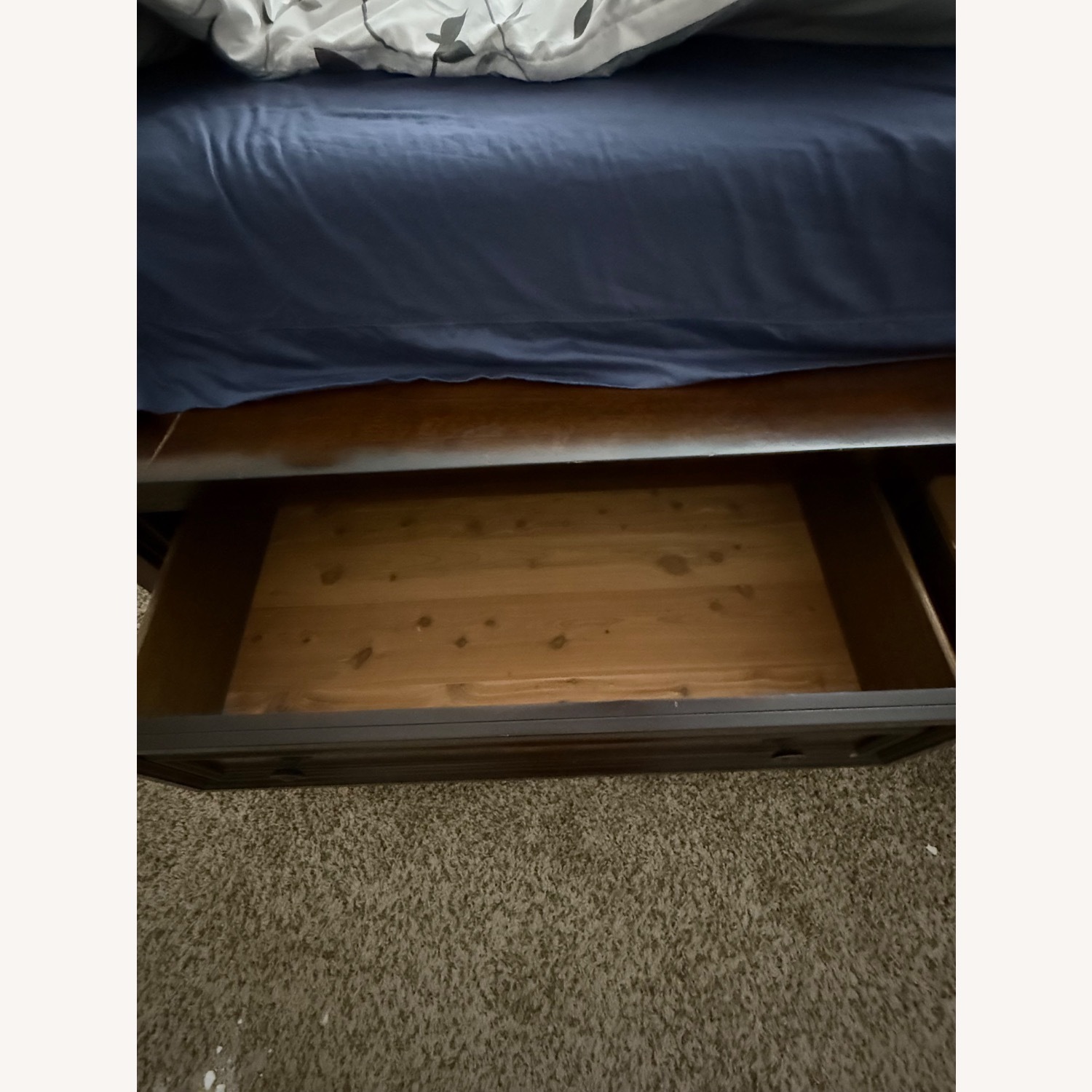 Ashley Dark Brown Wood King Bed Frame - image-2