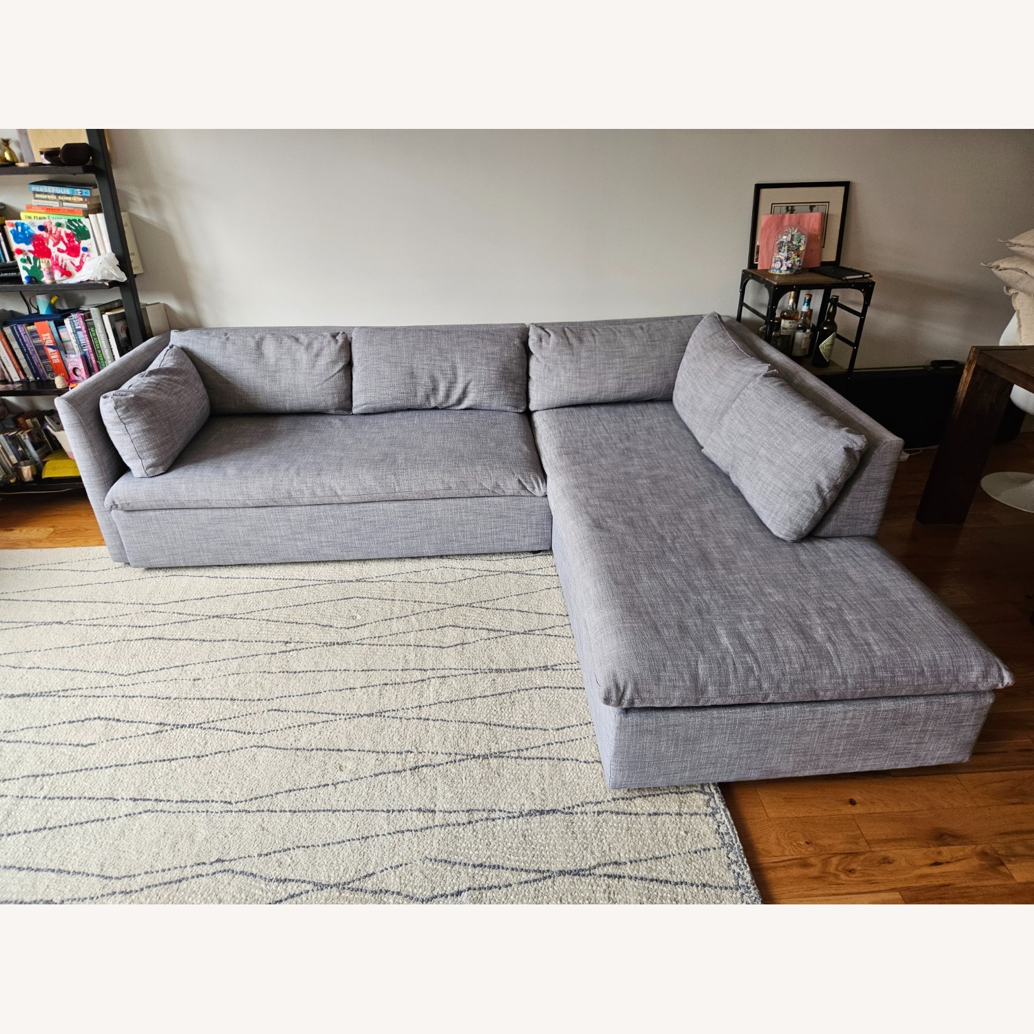 West Elm Shelter 2 Piece Sectional Sofa - image-1